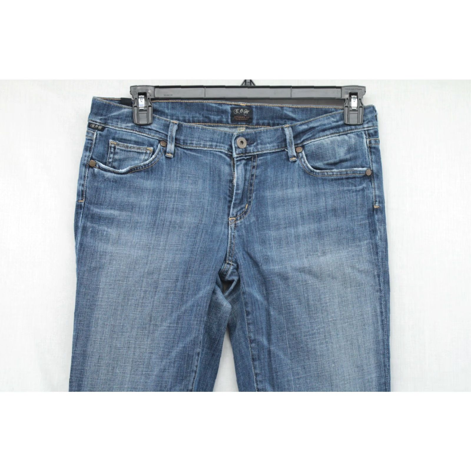 Citizens Of Humanity CITIZENS OF HUMANITY Ava Jeans Women's 34 x 32 Low Rise Straight Stretch Blue Denim Bohemian Size 34" / US 12 / IT 48 - 2 Thumbnail
