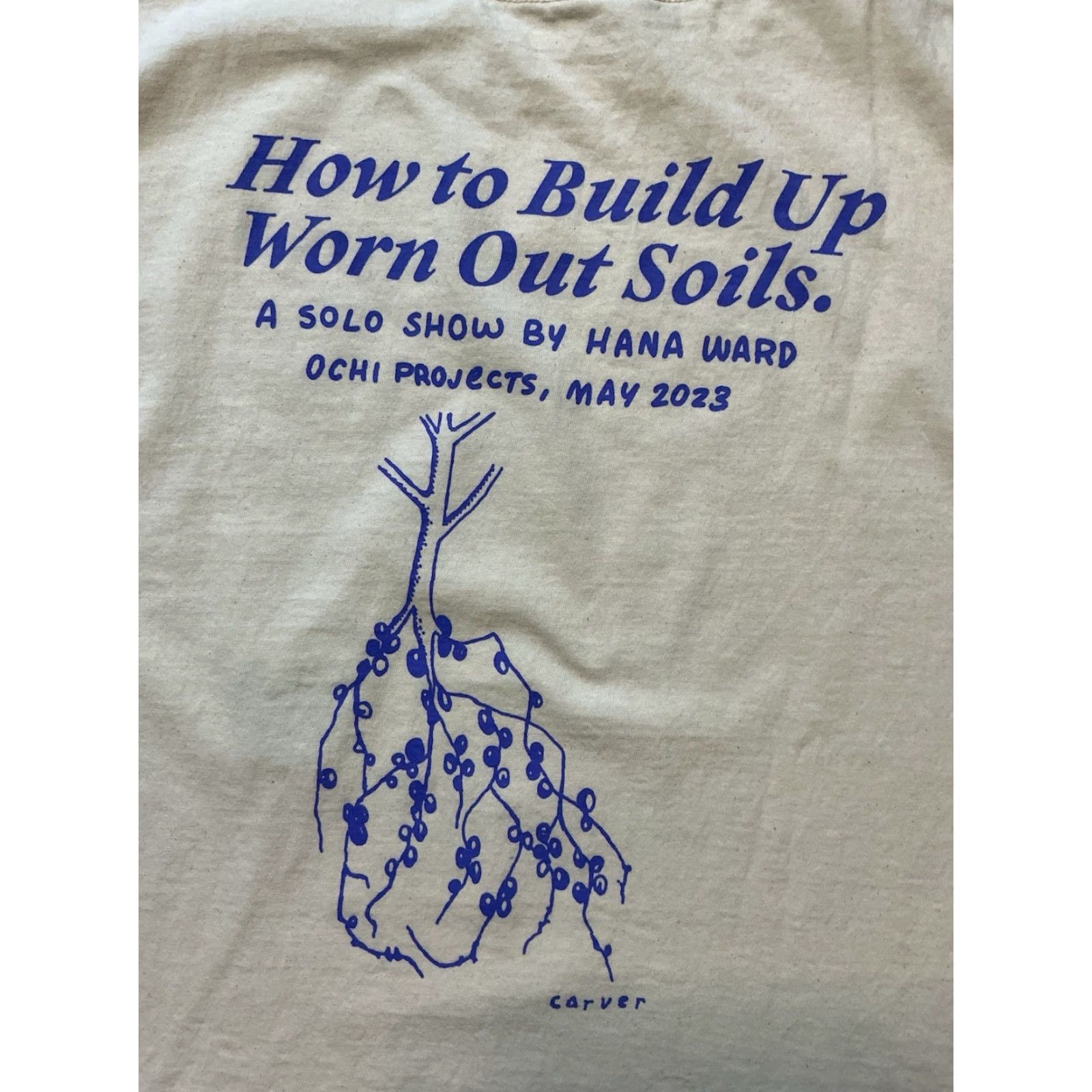 Vintage VINTAGE Everybody .World Hana Ward Ochi Projects Mrs Fannie Lou Hamer Solo Show T-Shirt Mens S Natural Shirt Size US S / EU 44-46 / 1 - 7 Thumbnail