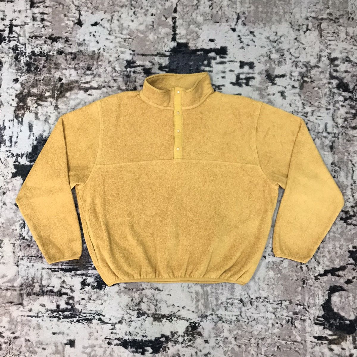 L.L. Bean × Vintage Vintage L.L Bean Half Button Fleece Satin Jacket Size US L / EU 52-54 / 3 - 1 Thumbnail