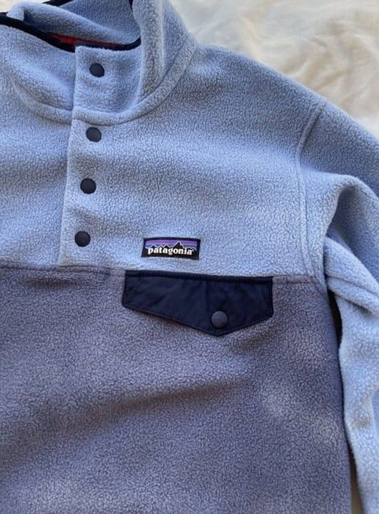 Patagonia × Vintage Patagonia Men's Synchilla Vtg Snap Fleece Jacket Blue Sz XXS Size US XXS / EU 40 - 5 Thumbnail
