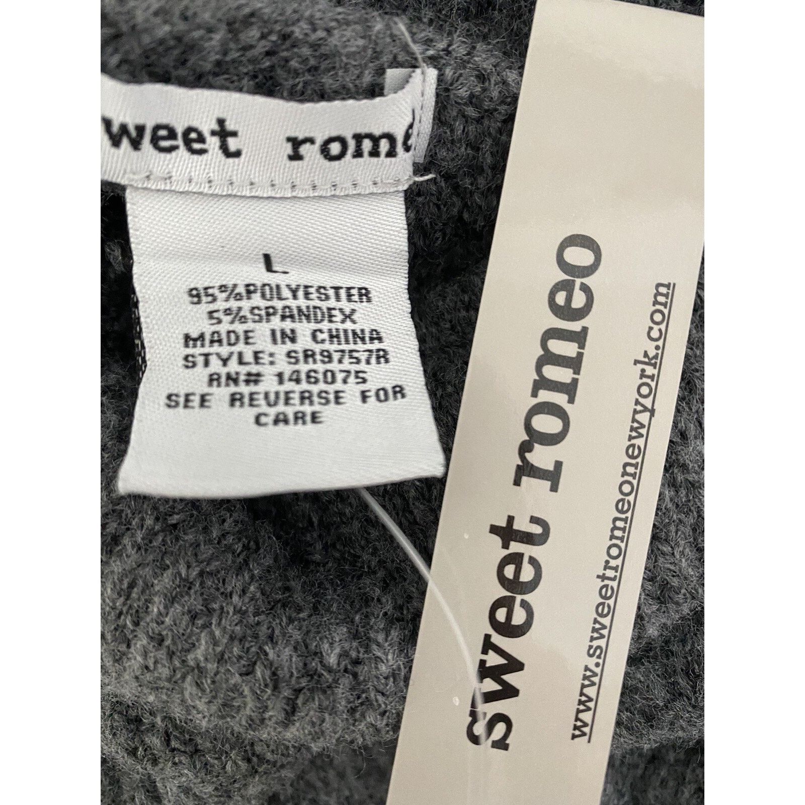 Romeo Gigli Sweet Romeo Abstract rib Turtle neck tunic sizes L A003071 Size L / US 10 / IT 46 - 6 Thumbnail