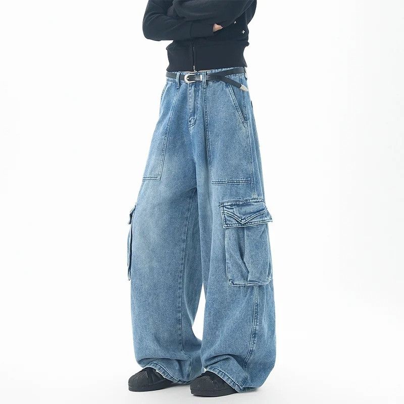 Jean Wide Leg Side Pocket Male Jeans Size US 33 - 4 Thumbnail