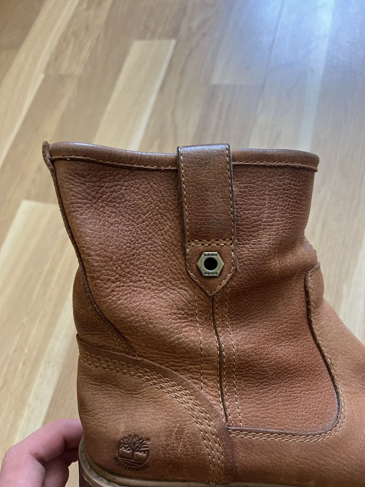 Timberland × Vintage Vintage Timberland cowboy leather boots as98 style 90s brown Size US 7 / EU 40 - 5 Thumbnail