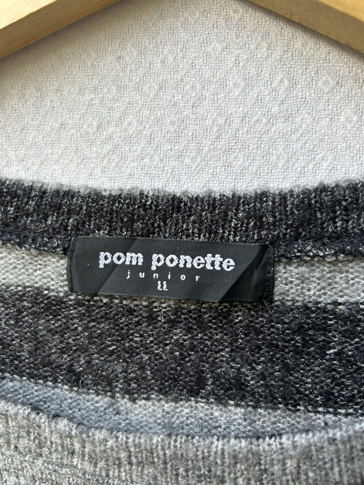 Japanese Brand Japanese Pom Ponetta Knitwear Mohair Stripe Styled Size US M / EU 48-50 / 2 - 6 Thumbnail