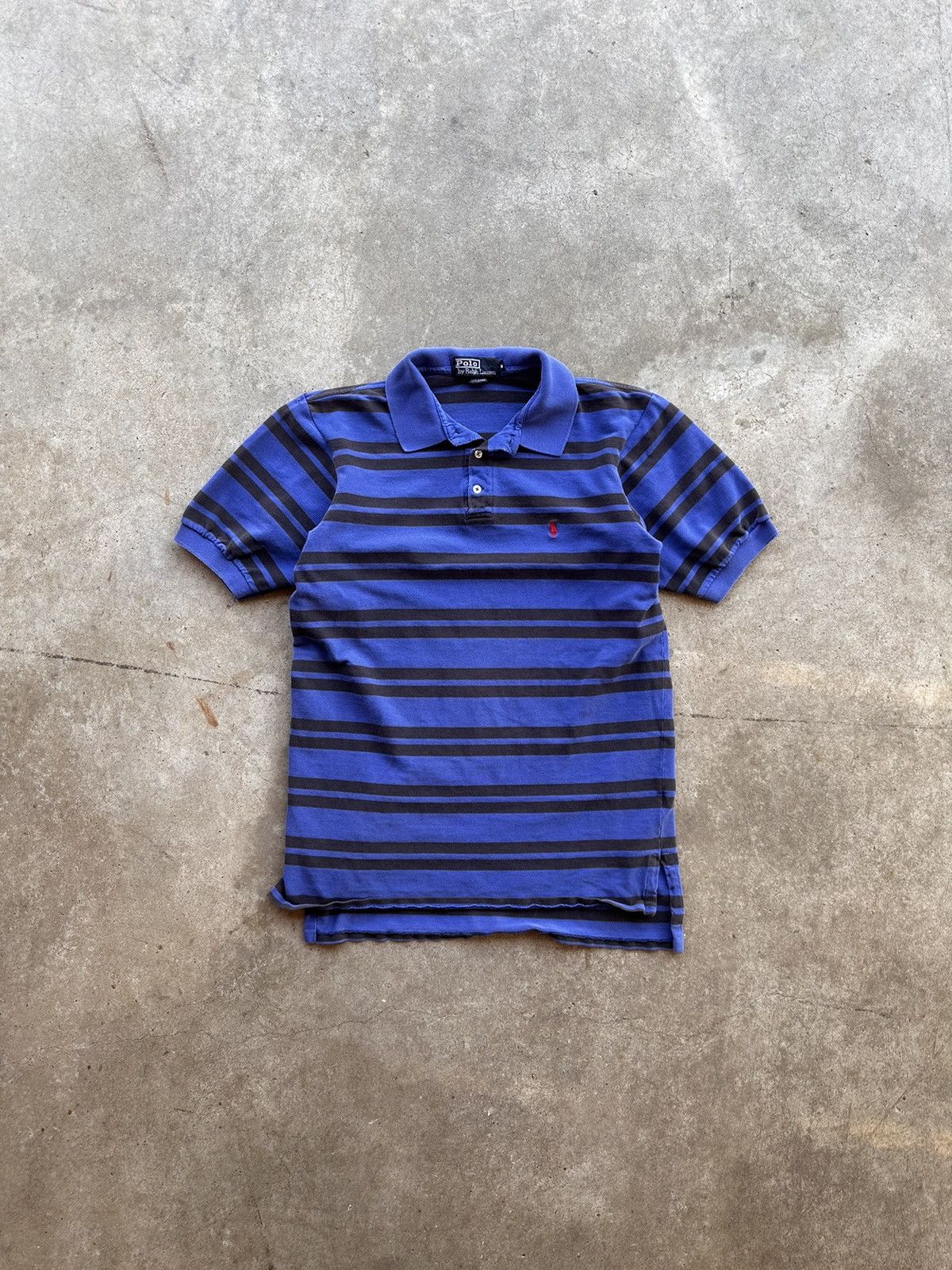 Polo Ralph Lauren × Vintage 90s Black’n’Blue Polo Size US M / EU 48-50 / 2 - 1 Thumbnail