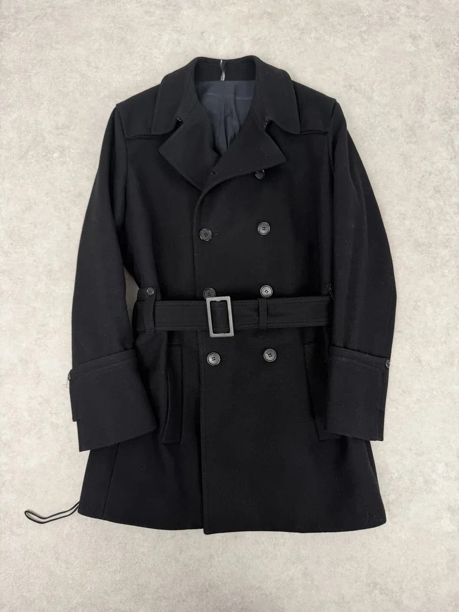 Dior AW2008 Dior Black Wool Classy Buttoned Trench Coat Size US M / EU 48-50 / 2 - 1 Thumbnail