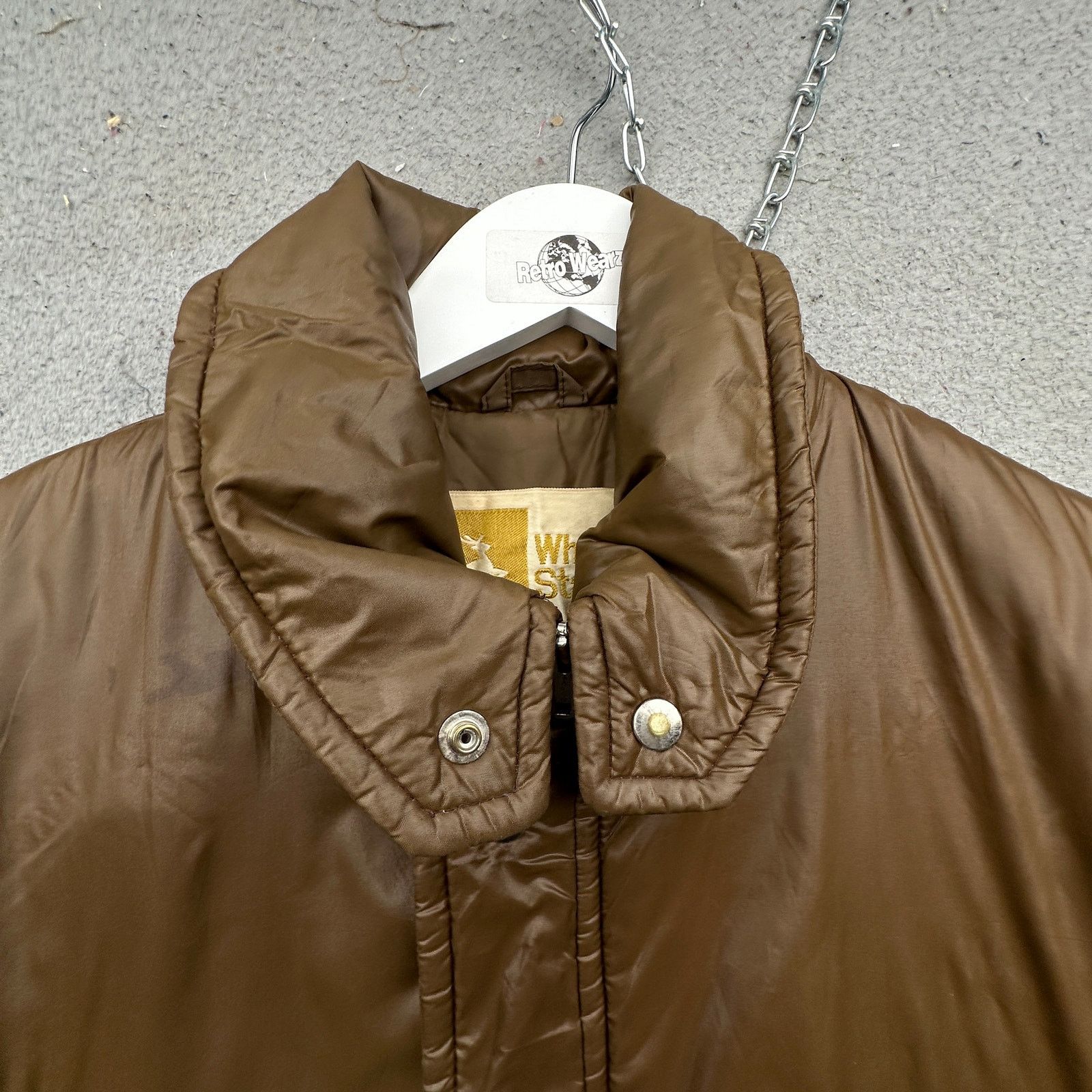 Other Vintage 70s White Stag Puffer Jacket Mens Large Brown Size US L / EU 52-54 / 3 - 10 Thumbnail