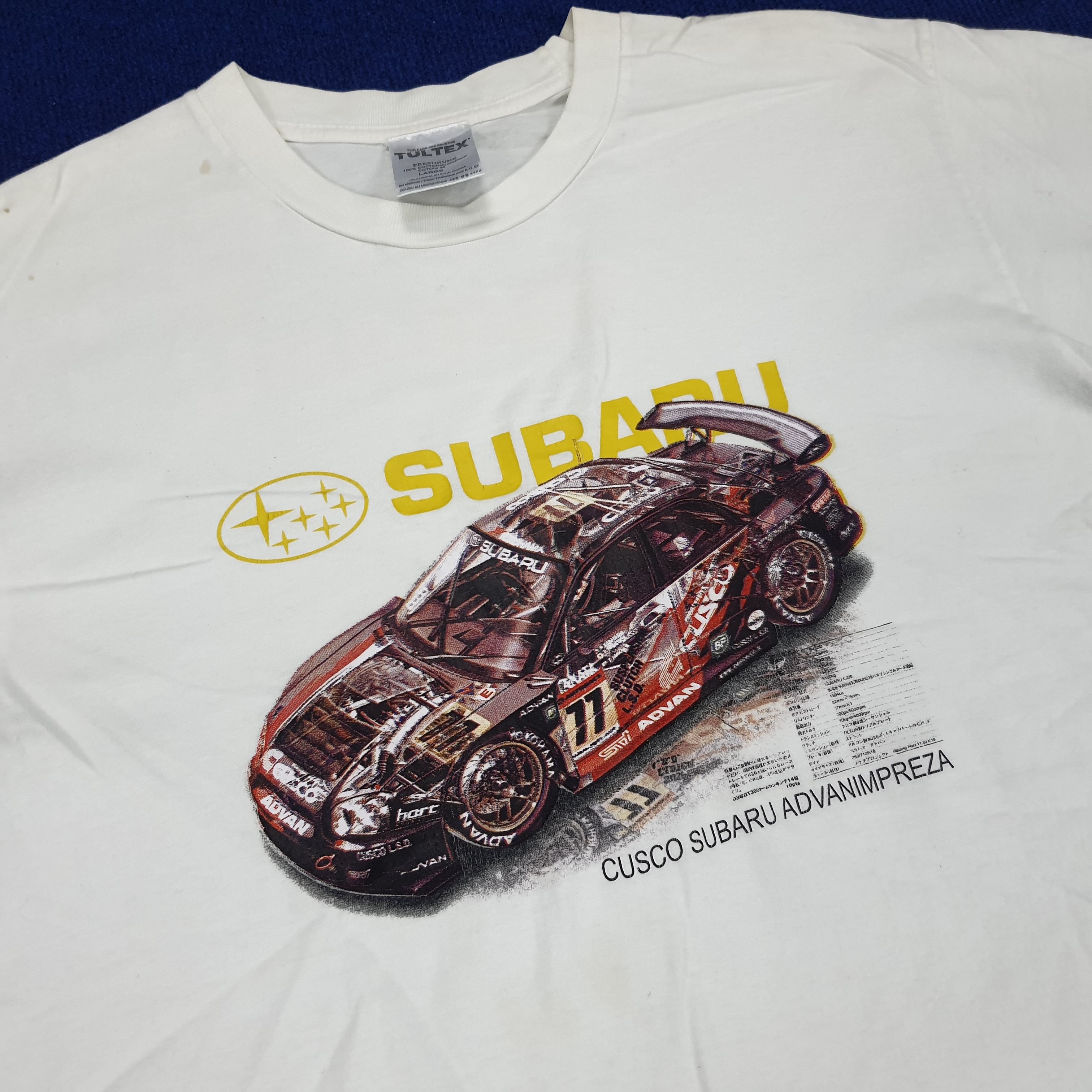 Japanese Brand × Vintage Vintage SUBARU Advanimpreza Rally Japan Racing T-shirt Size US M / EU 48-50 / 2 - 2 Thumbnail