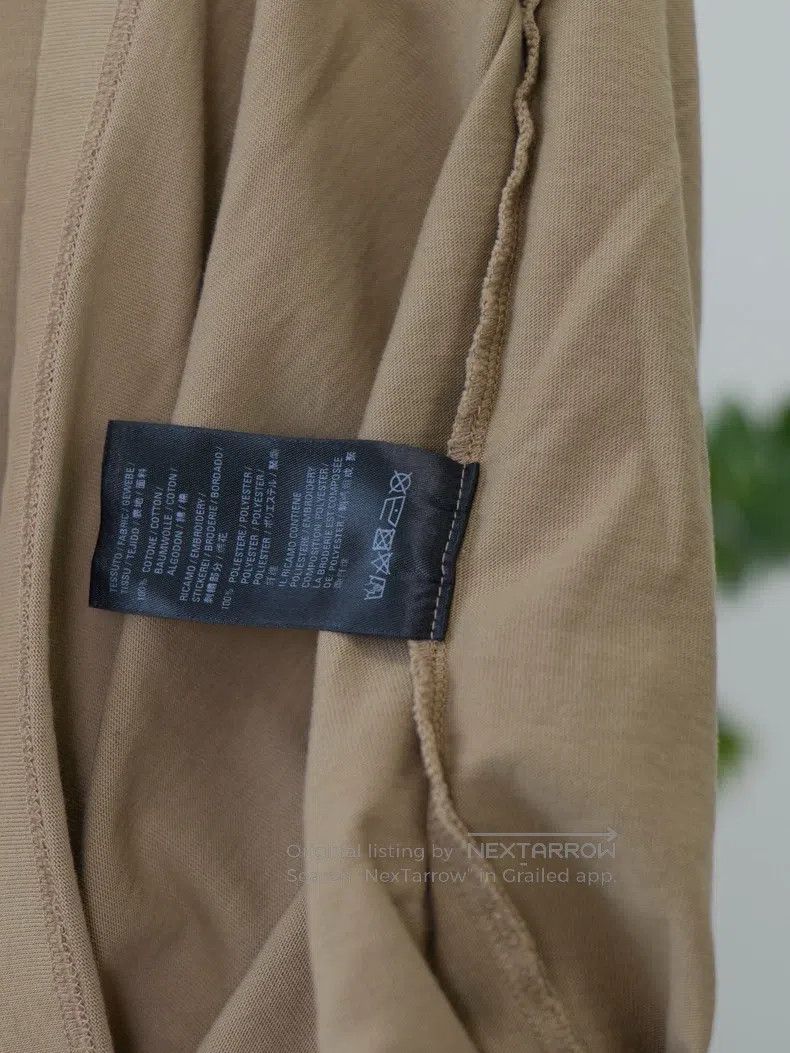 Balenciaga Balenciaga Khaki Round Neck Letter Embroidered Logo Short Size US L / EU 52-54 / 3 - 9 Thumbnail