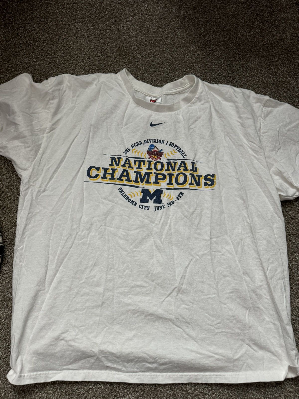 Nike × Vintage Vintage Michigan Nike Tee Size US XL / EU 56 / 4 - 1 Thumbnail