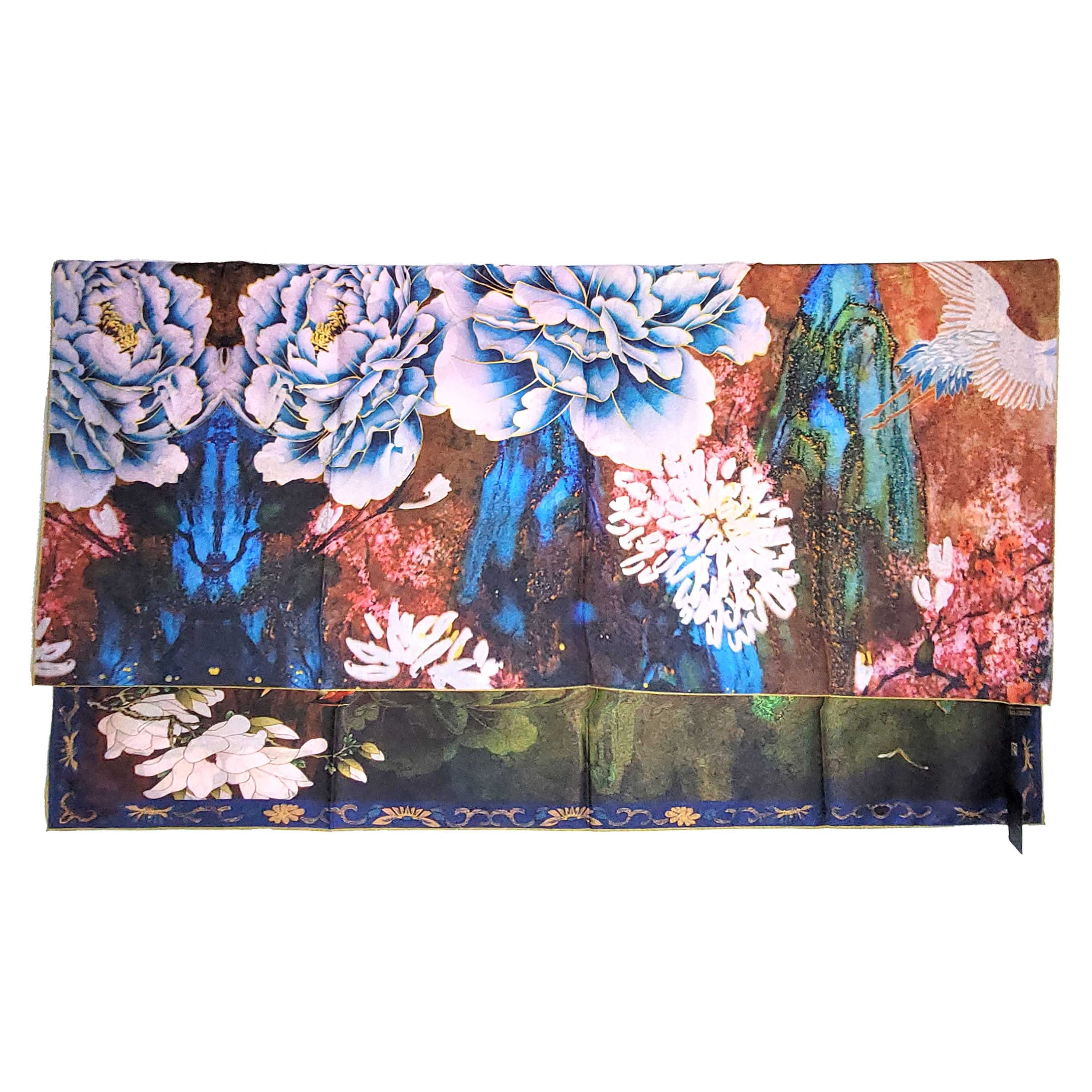 Other NWT Double Sided Silk Scarf 52"x52" Large Square Wrap 3236 Size ONE SIZE - 8 Thumbnail