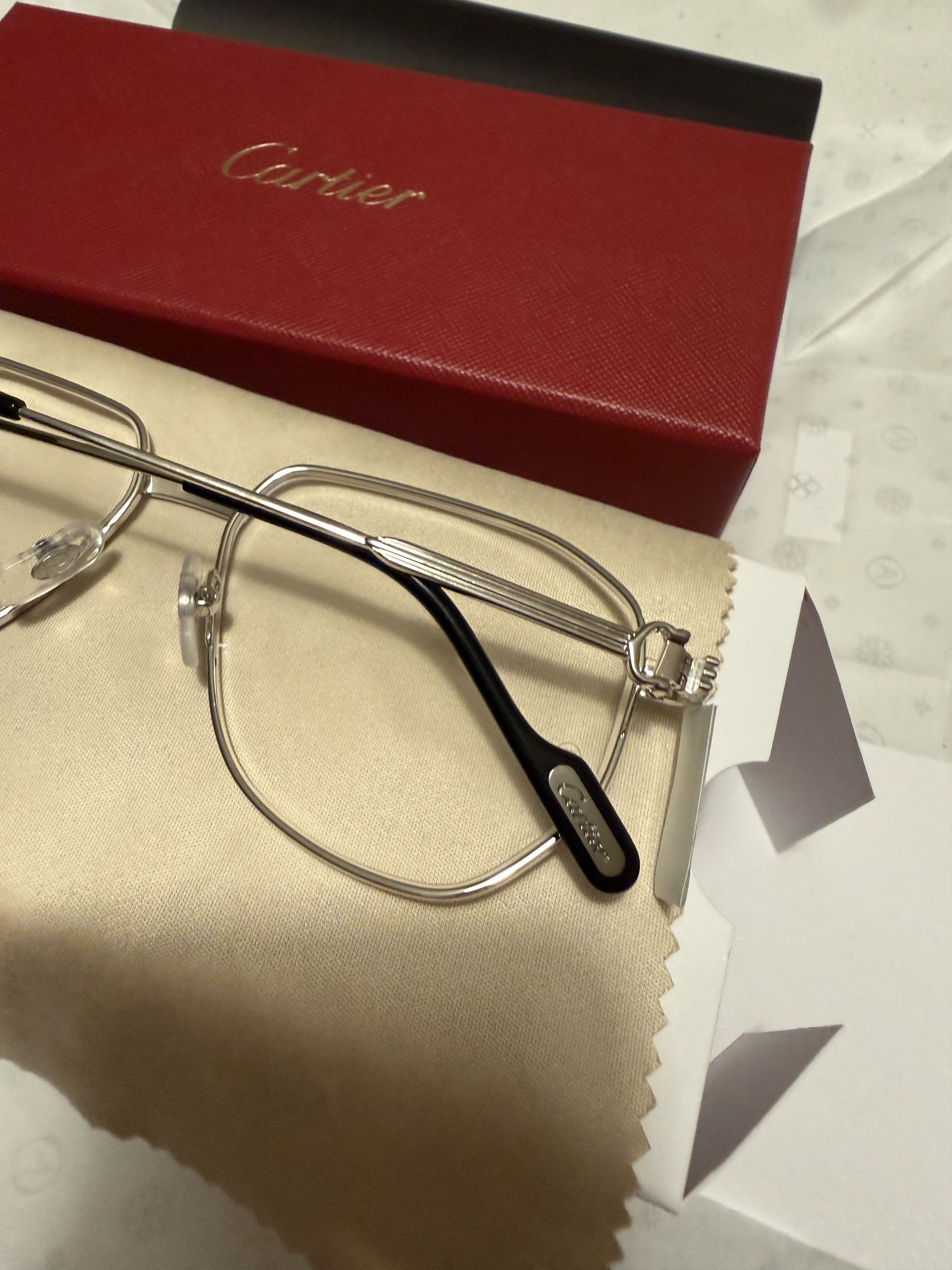 Cartier CARTIER PILOT FRAME GLASSES Size ONE SIZE - 4 Thumbnail