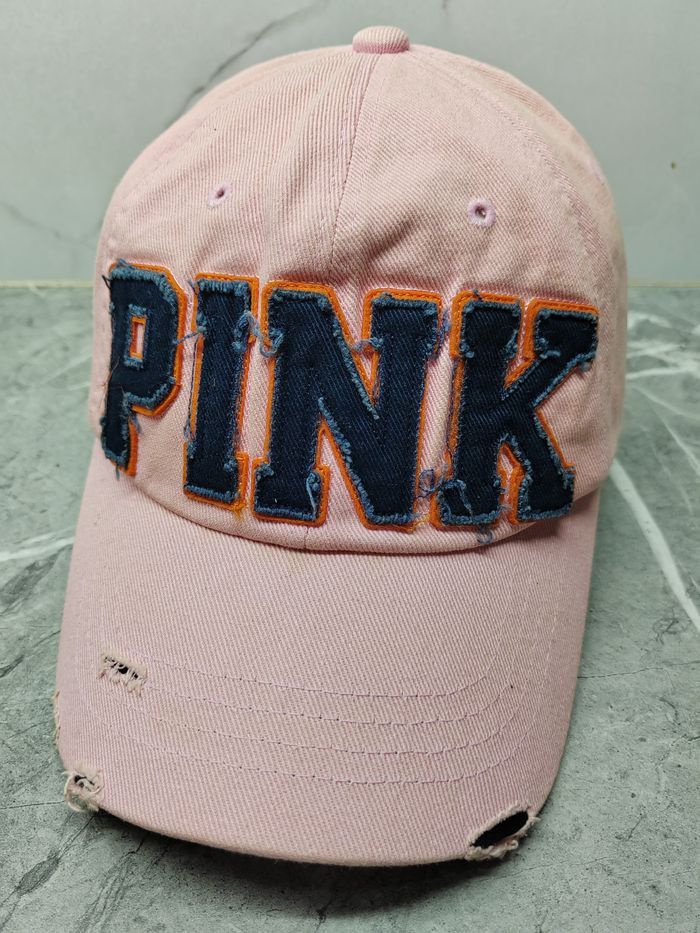 Japanese Brand Vintage Nylon Pink Distressed Style Cap Hat Size ONE SIZE - 1 Thumbnail