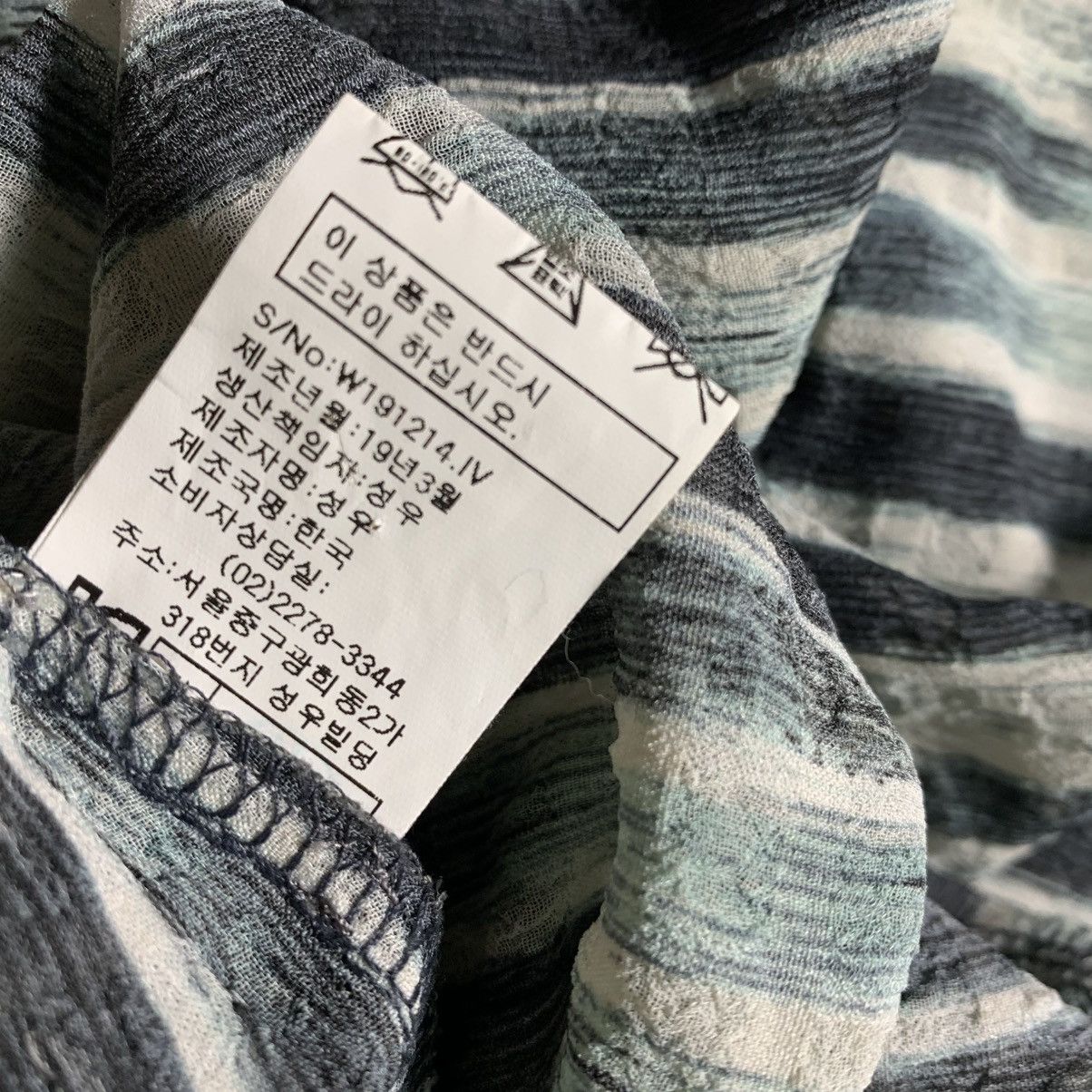 Japanese Brand Vtg 90s White Horse Pleast Black White Teal Stripe High Neck Size L / US 10 / IT 46 - 9 Thumbnail