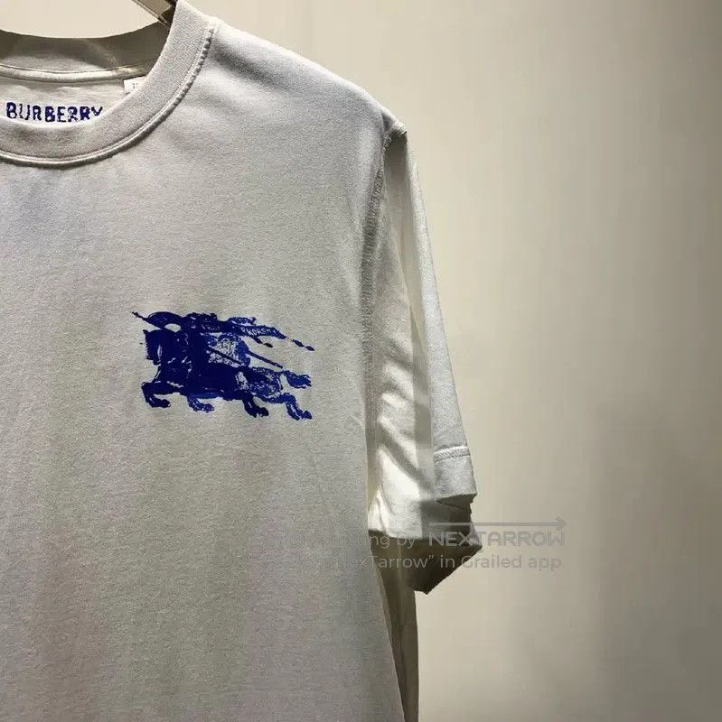 Burberry Burberry White Cotton Men's T-shirt XL. Size US XL / EU 56 / 4 - 5 Thumbnail