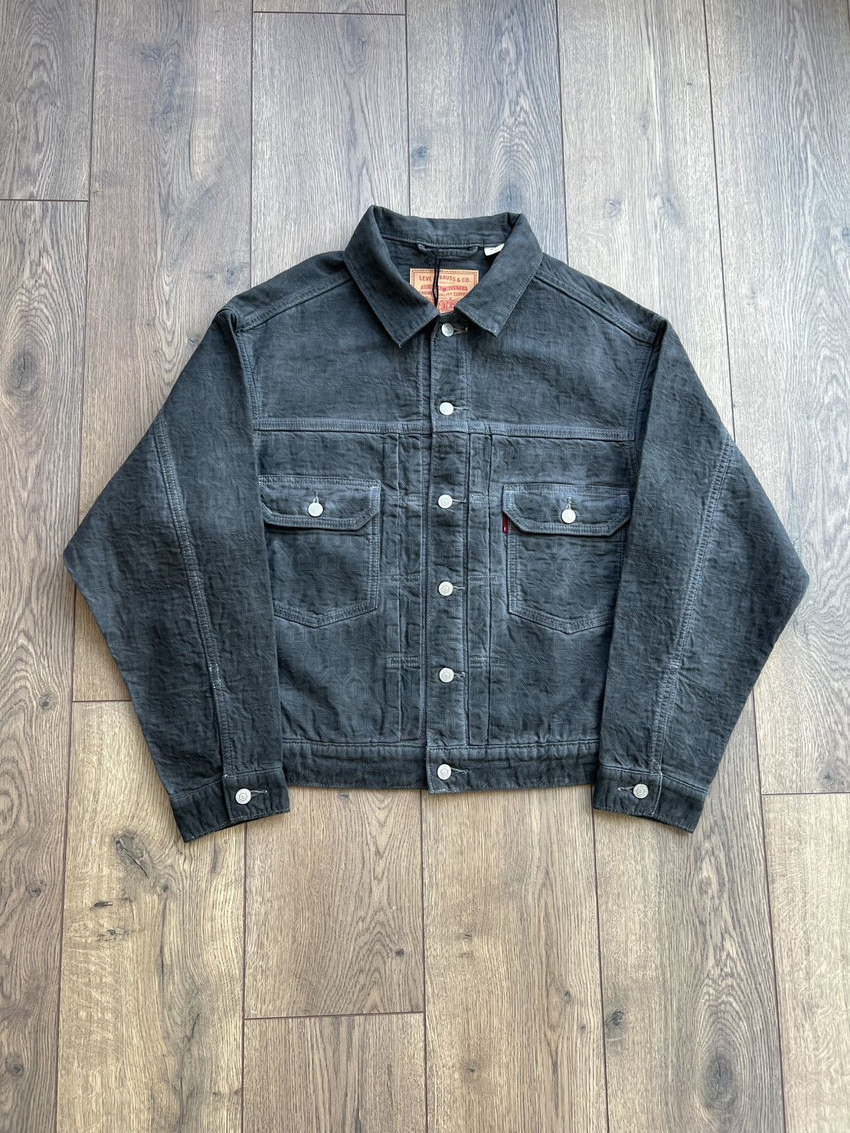 Stussy x Levi's Jacquard Trucker Jacket Black Medium