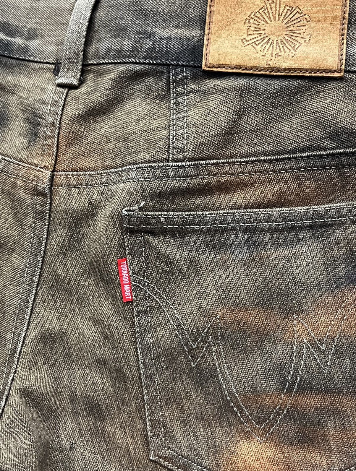 Tornado Mart 🔥TORNADO MART Smoke Brown Gold Dust Whisker Laced Leg Flare Size US 28 / EU 44 - 16 Thumbnail