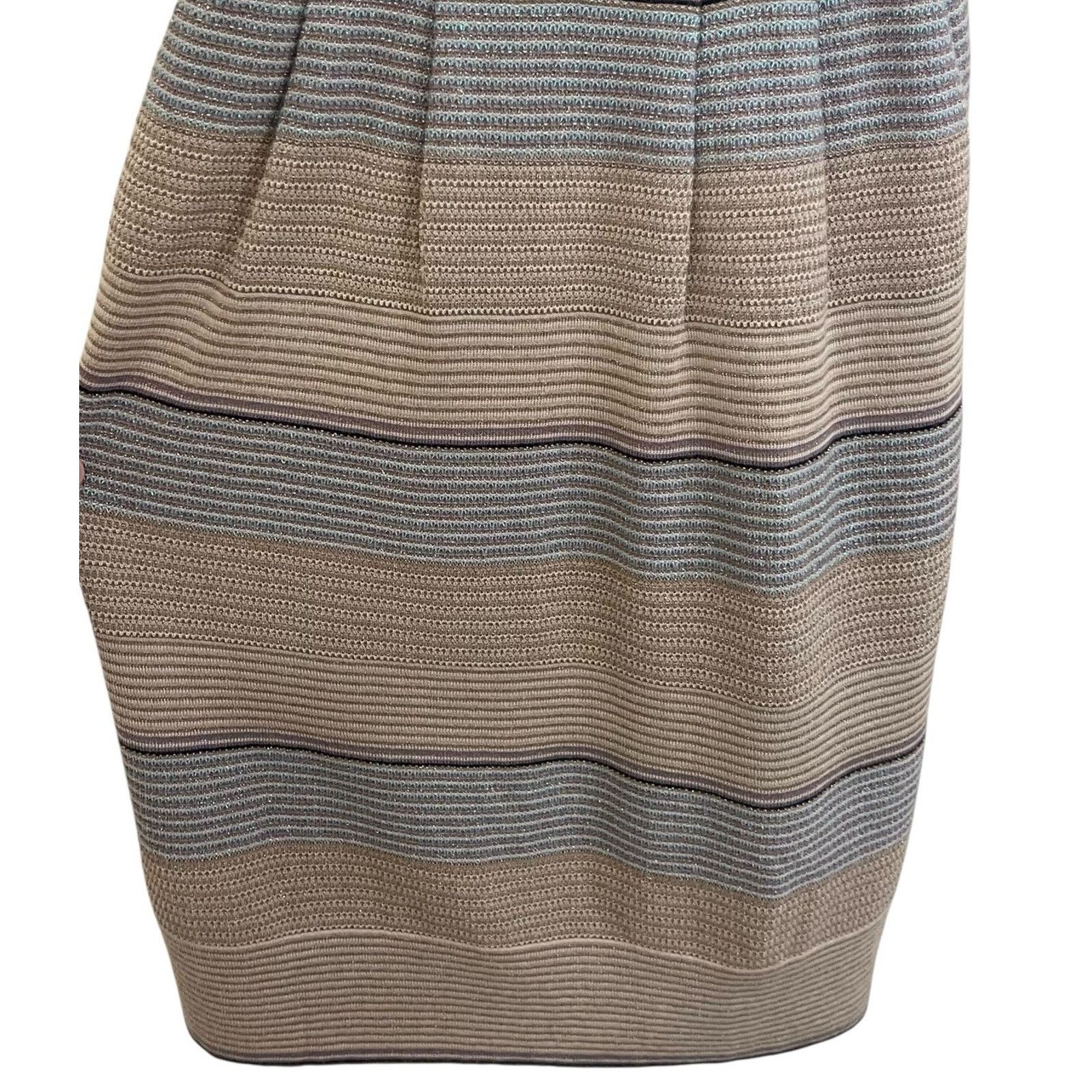 Anthropologie Knitted & Knotted | Halter Wool Blend Metallic Sweater Dress Size XS / US 0-2 / IT 36-38 - 3 Thumbnail