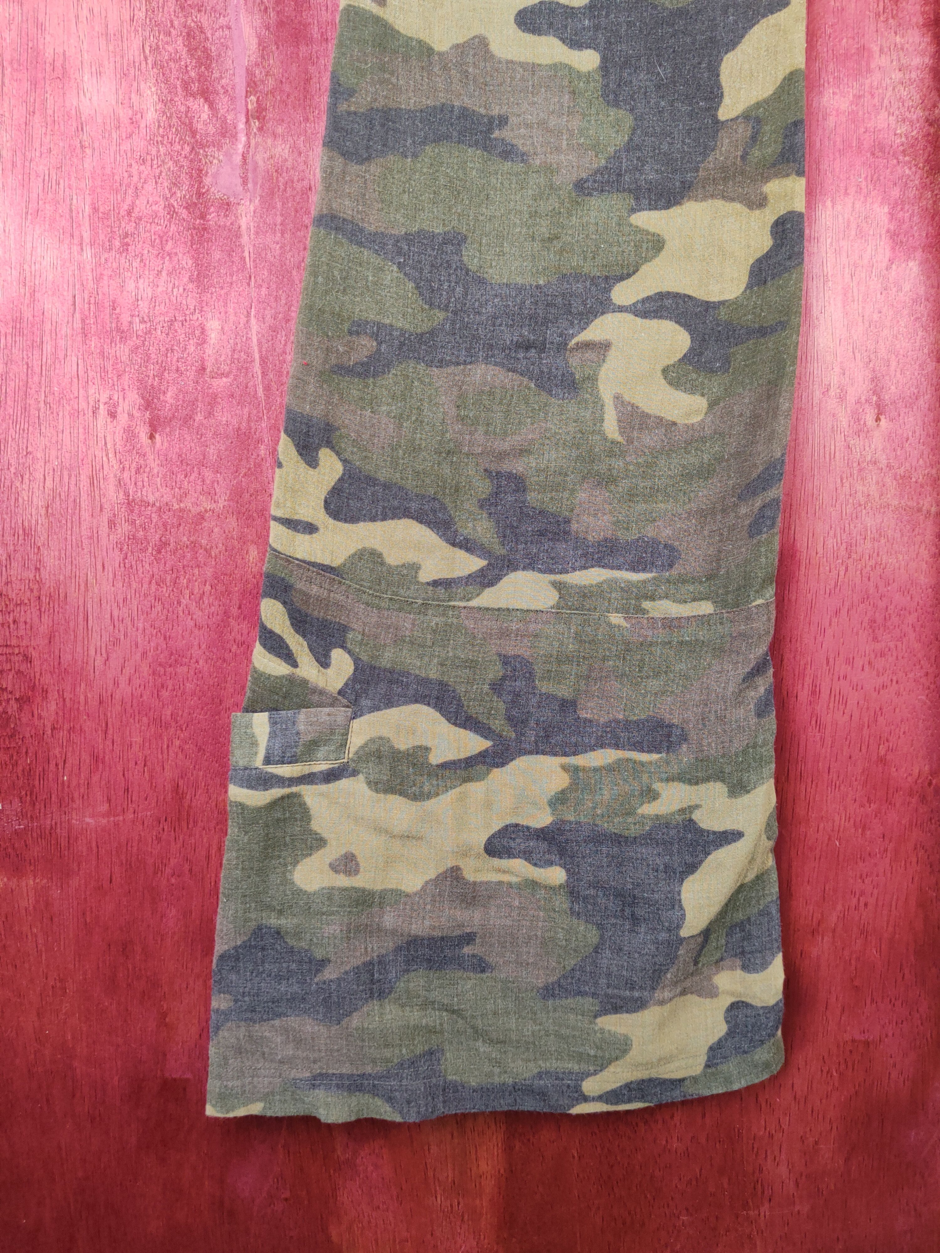 Japanese Brand DL Masculo bootcut Camo utility Tactical Cargo Pants #S1498 Size 26" / US 2 / IT 38 - 10 Thumbnail