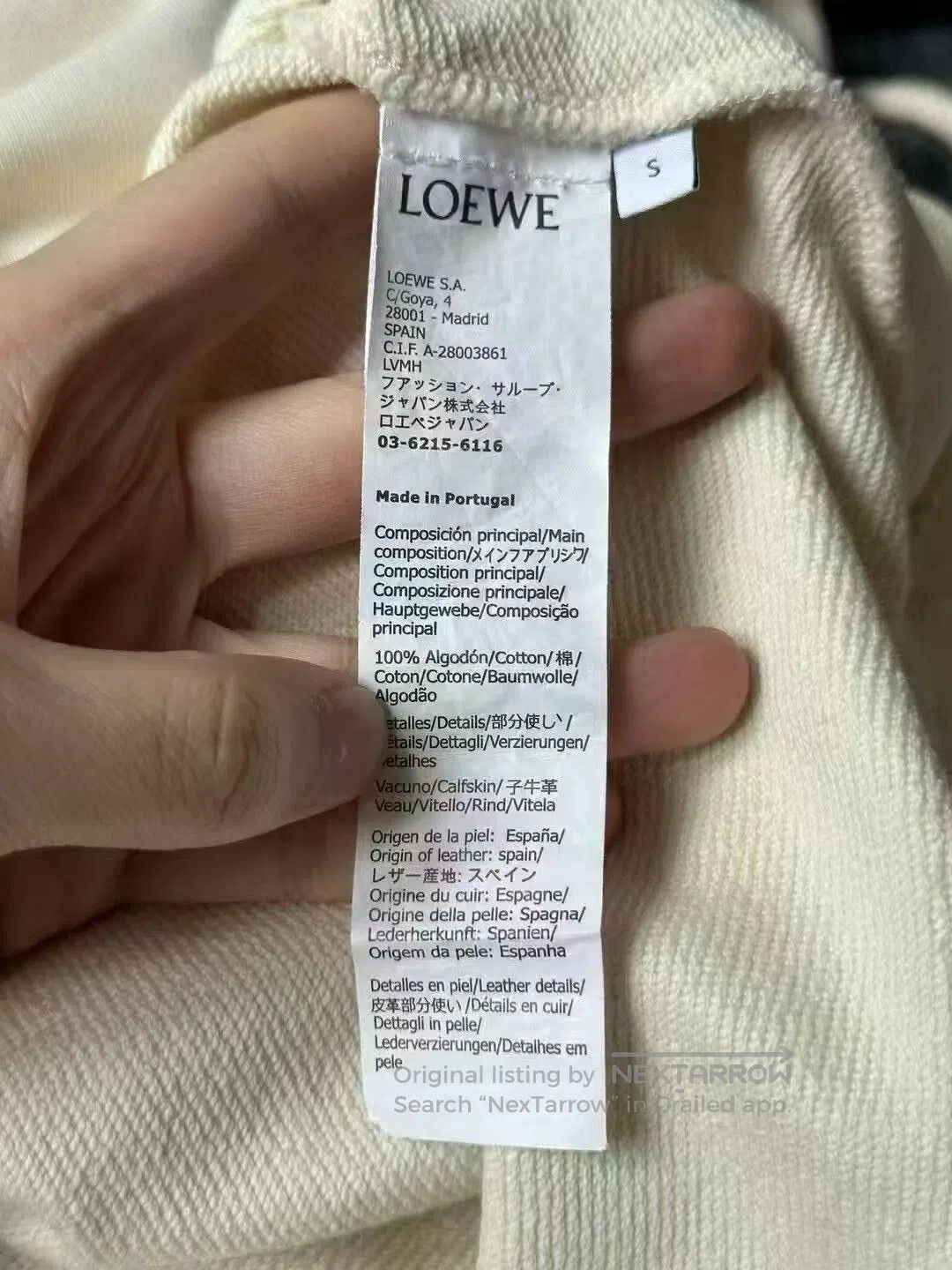 Loewe Loewe Leather Patch Hoodie. Size US S / EU 44-46 / 1 - 3 Thumbnail