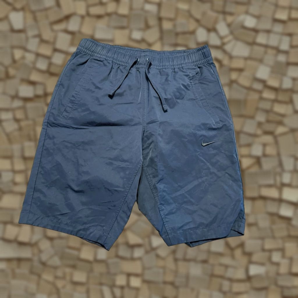 Nike Nike Shorts Men’s Small Blue Tie Waist Flat Front Casual Shorts Size US 29 - 1 Thumbnail