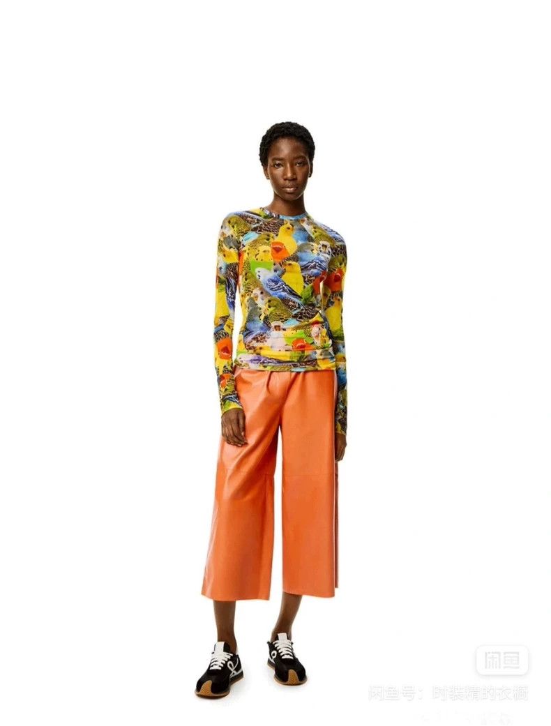 Loewe LOEWE Parrot print irregularly cut net gauze body garment Size M / US 6-8 / IT 42-44 - 4 Thumbnail