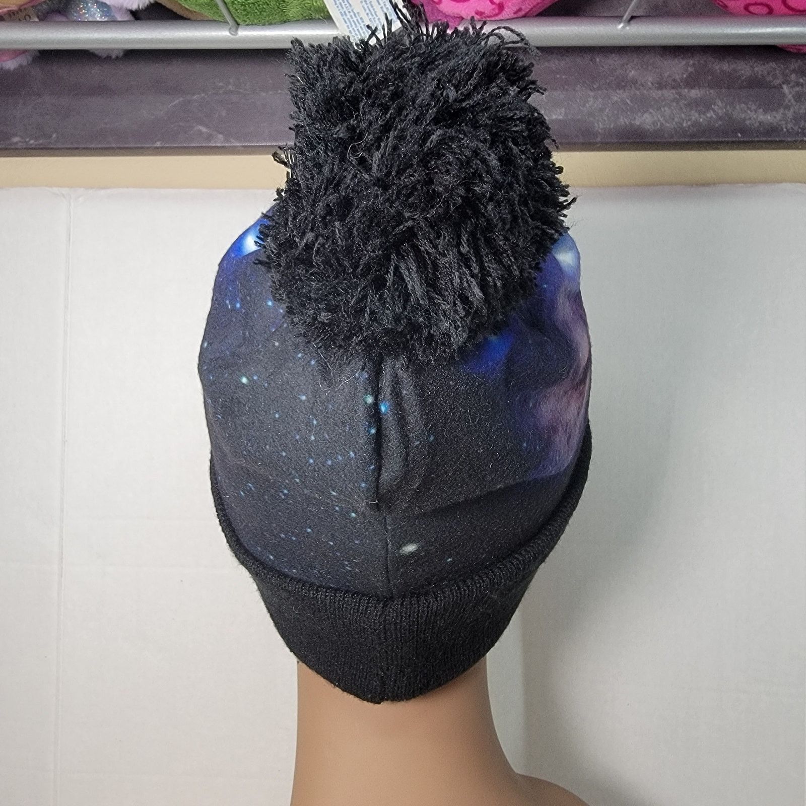 Other K&B Black Cosmic Beanie w/ Single Pom Pom Size ONE SIZE - 4 Thumbnail