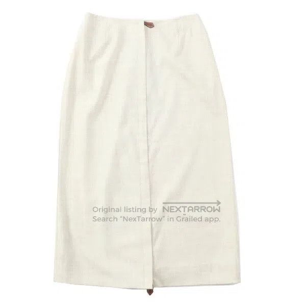 Hermes Hermes White wool skirt from the Margiela era Size 42" / US 20 - 1 Thumbnail