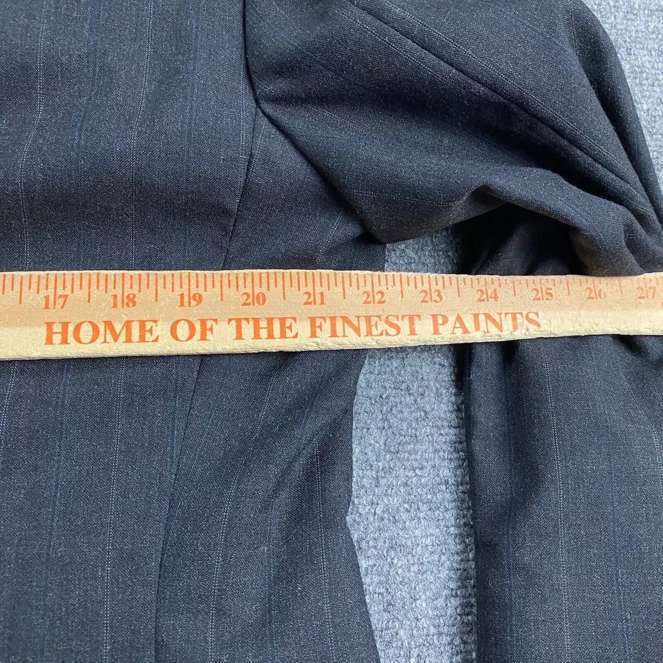 Vintage Polo University Club Blazer Men's 44R Striped Suit Jacket Size 44R - 4 Thumbnail