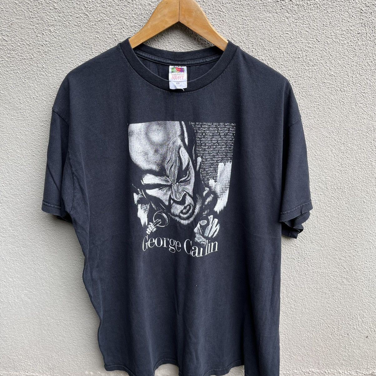Vintage Vintage 90s GEORGE CARLIN tee comedian Size US XL / EU 56 / 4 - 2 Thumbnail