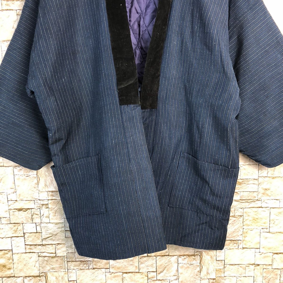 Japanese Brand Kimono vintage japan cardigan Dark Blue #A213 Size US XL / EU 56 / 4 - 3 Thumbnail