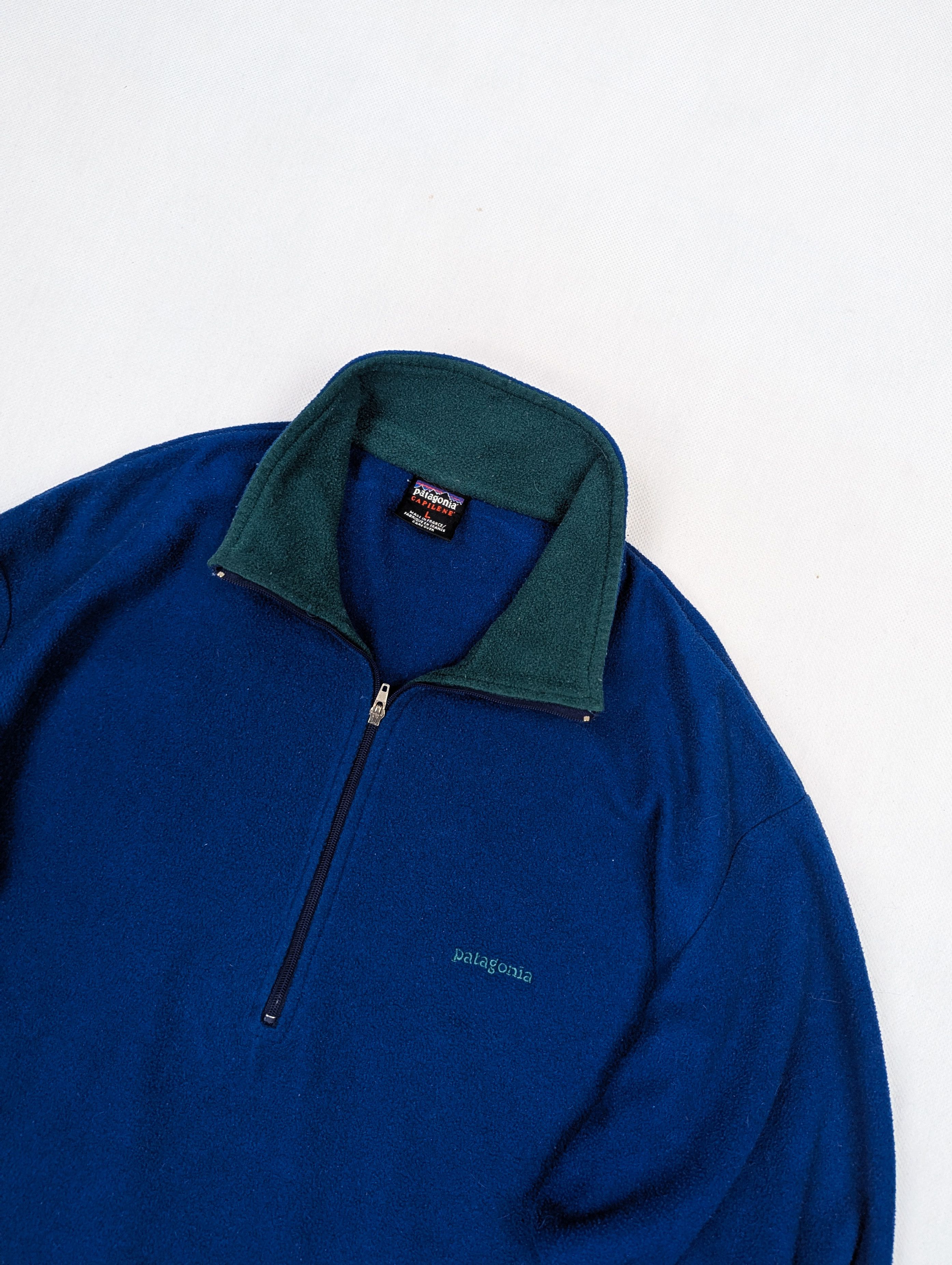 Patagonia Patagonia blue half zip fleece sweatshirt L Size US L / EU 52-54 / 3 - 2 Thumbnail