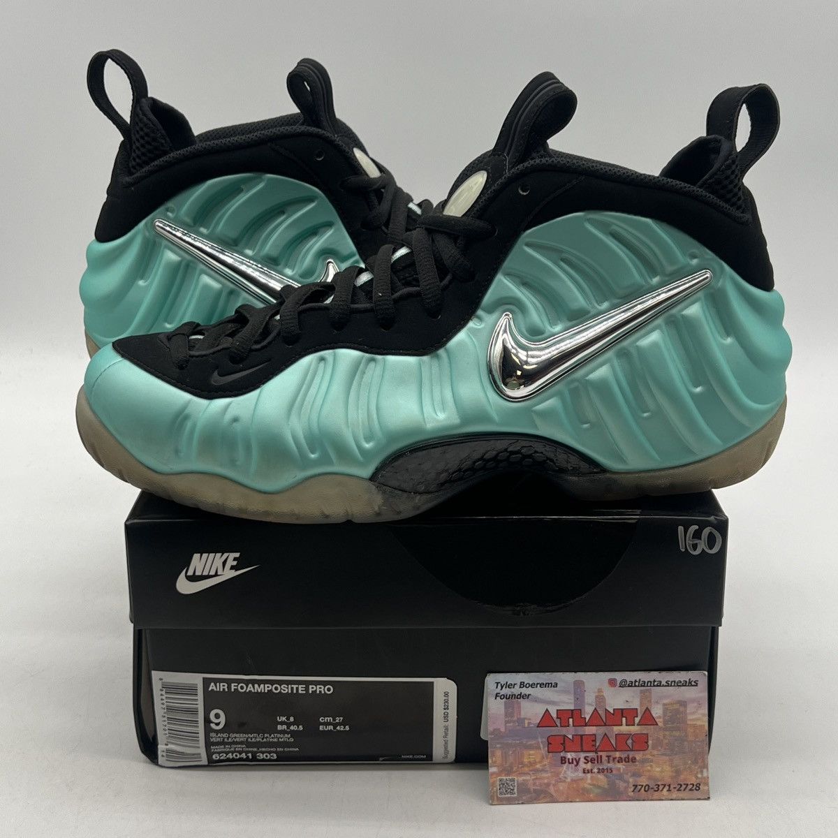 Nike Air Foamposite pro island green Size US 9 / EU 42 - 1 Thumbnail