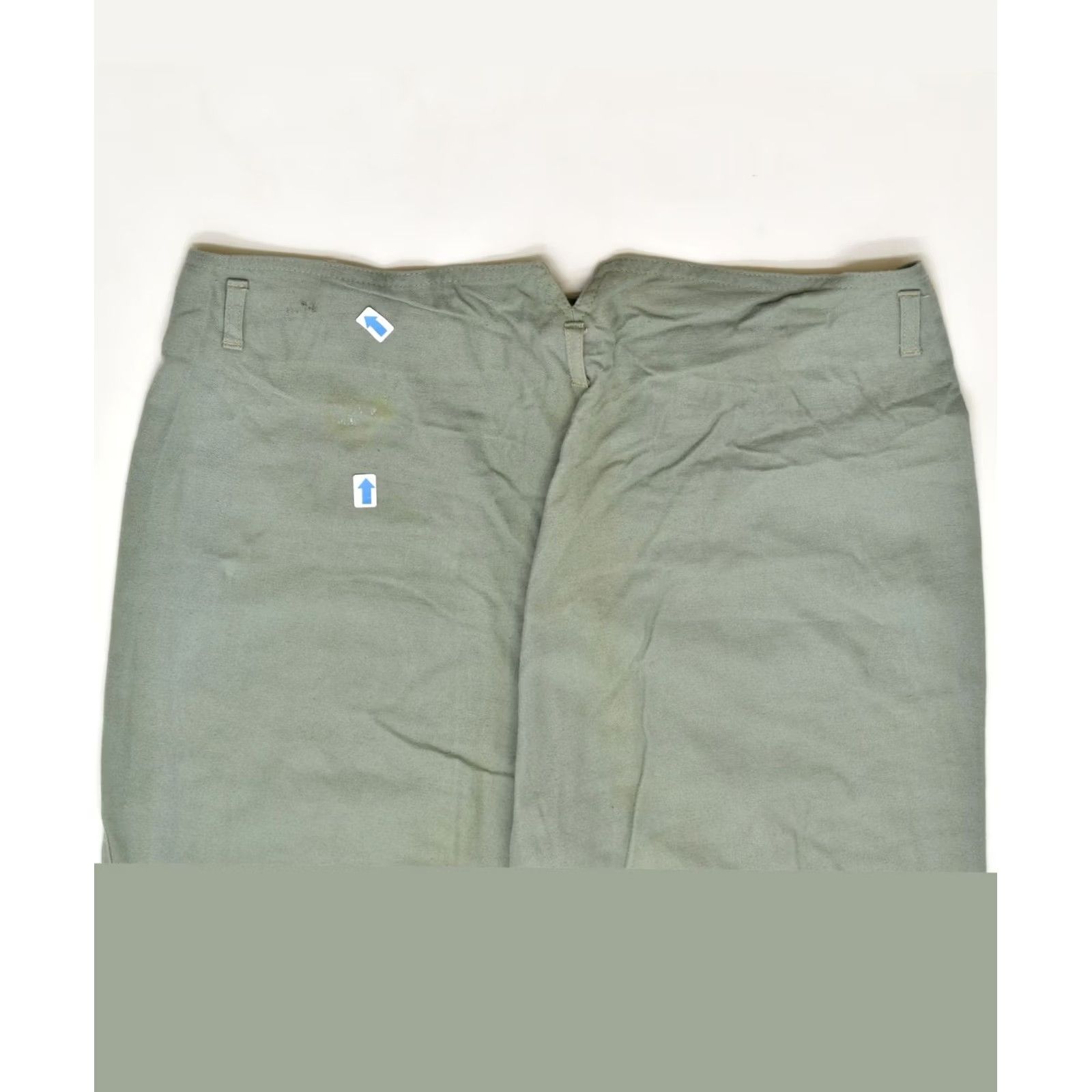 Vintage VINTAGE TREND TEX Womens High Waist Chino Trousers W32 L27 Khaki Cotton IX07 Size 24" / US 00 / IT 34 - 3 Thumbnail
