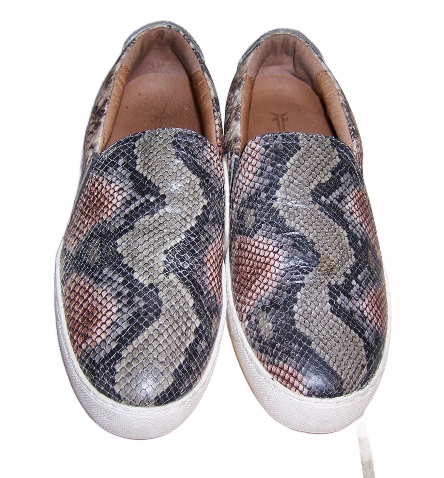 Frye Frye Webster Snake Print Leather Slip On Sneakers Wms 6.5US Size US 6.5 / IT 36.5 - 2 Thumbnail
