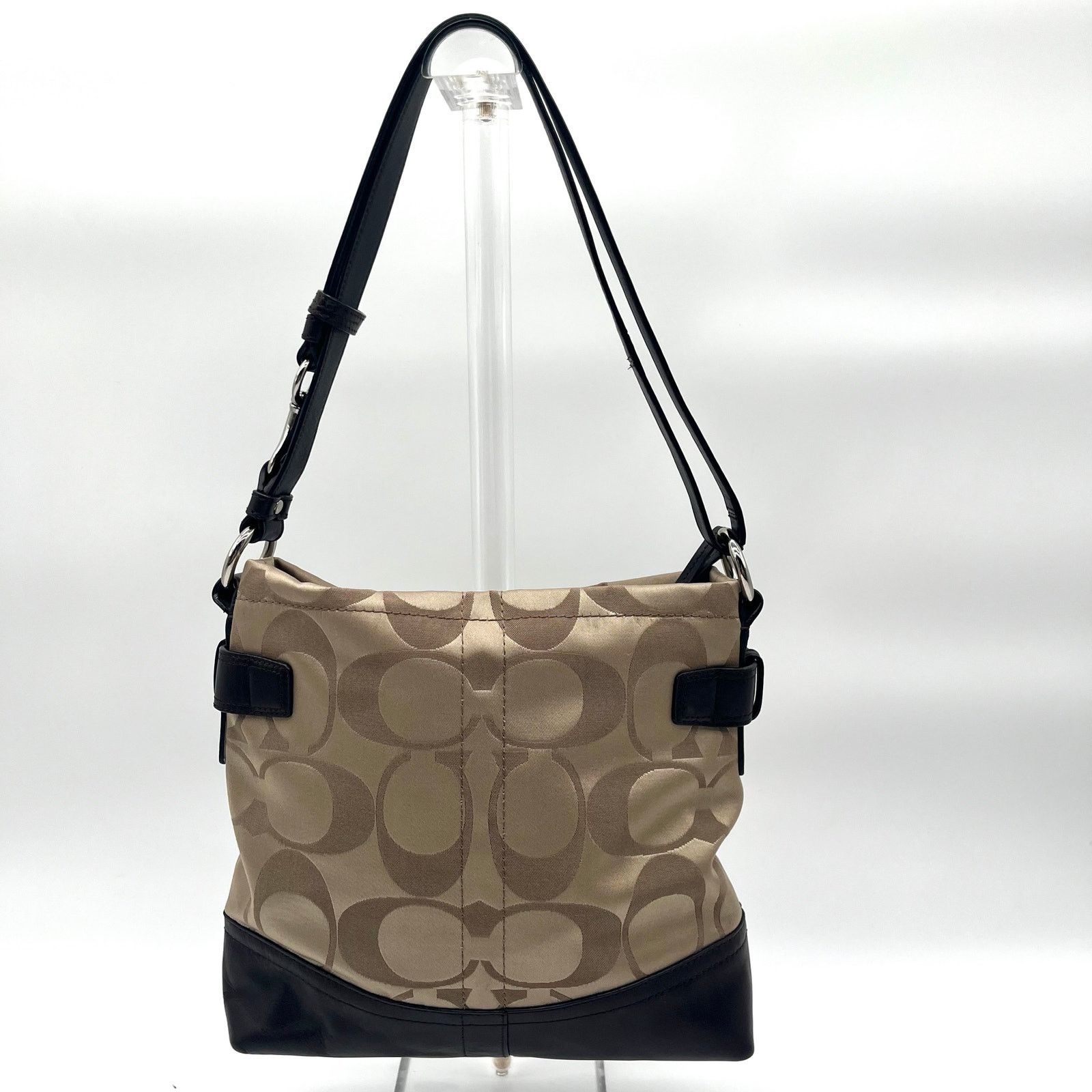 Coach COACH Signature Hobo Optic Braided Chain Shoulder Bag Size ONE SIZE - 9 Thumbnail