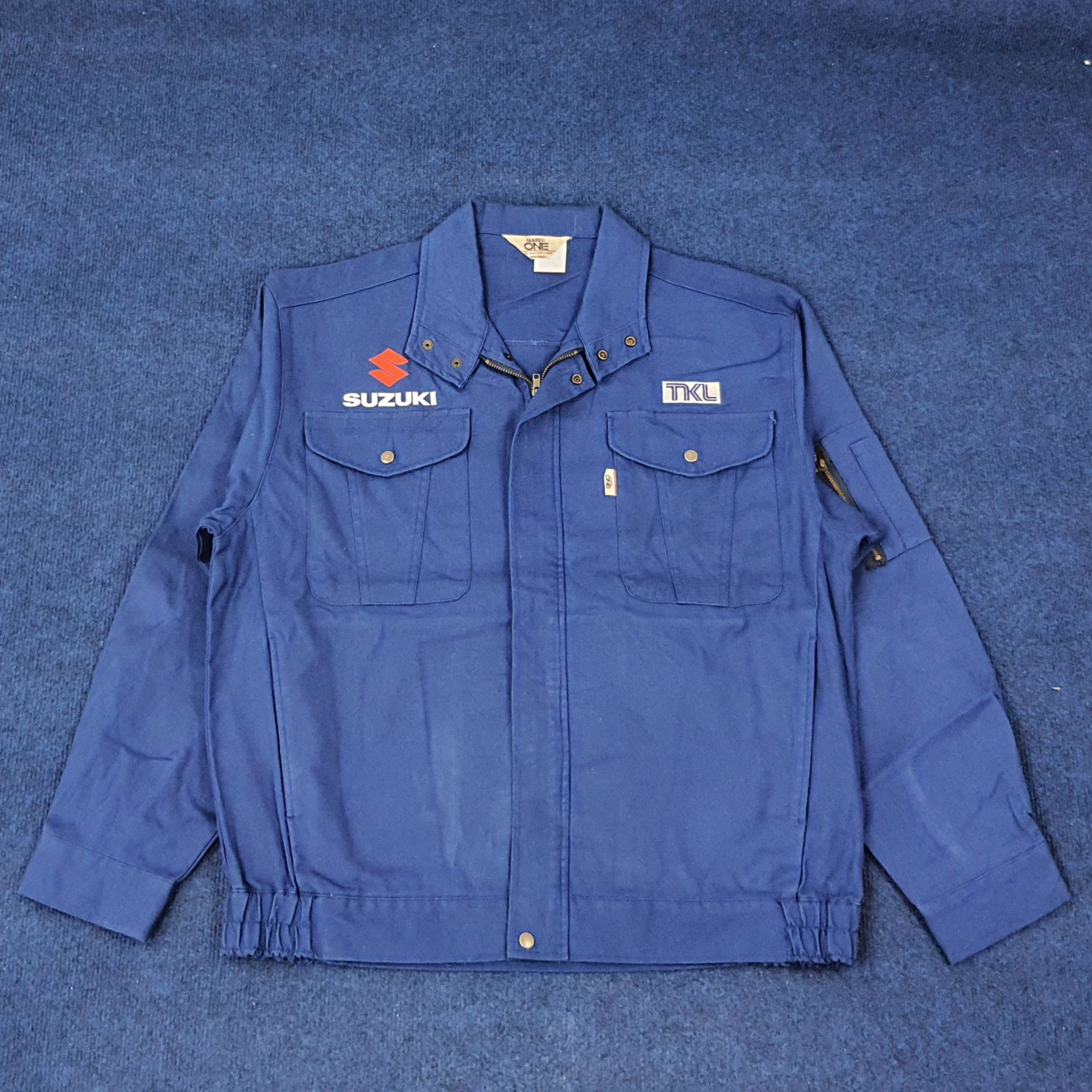 Japanese Brand × Vintage Vintage SUZUKI Motorsports Racing Jacket C232N3 Size US L / EU 52-54 / 3 - 3 Thumbnail