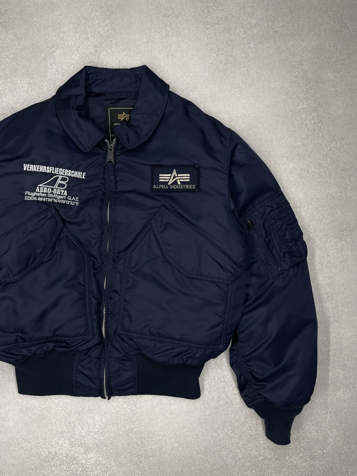 Alpha Industries Alpha Industries CWU 45 Flight Bomber Jacket Navy Nylon Size US M / EU 48-50 / 2 - 3 Thumbnail