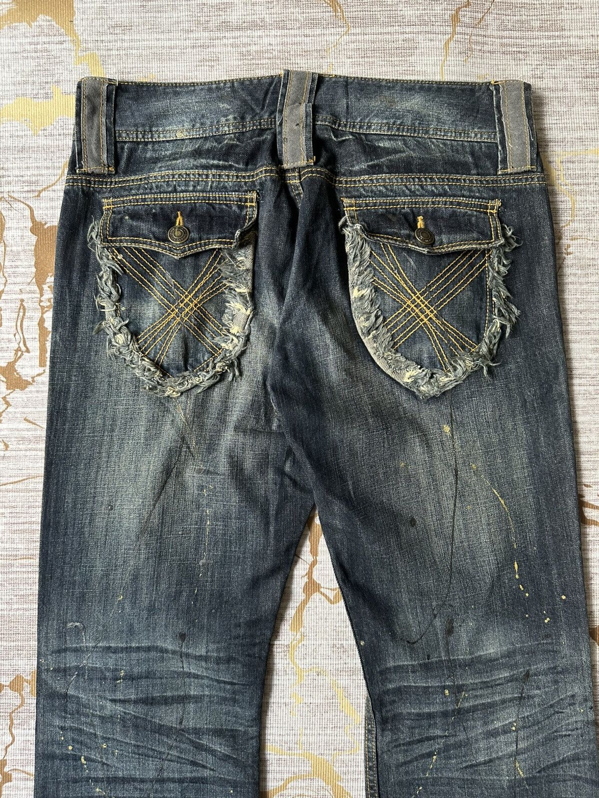 Japanese Brand FLARE Japanese Brand Claw Marks Design Denim Size US 34 / EU 50 - 15 Thumbnail