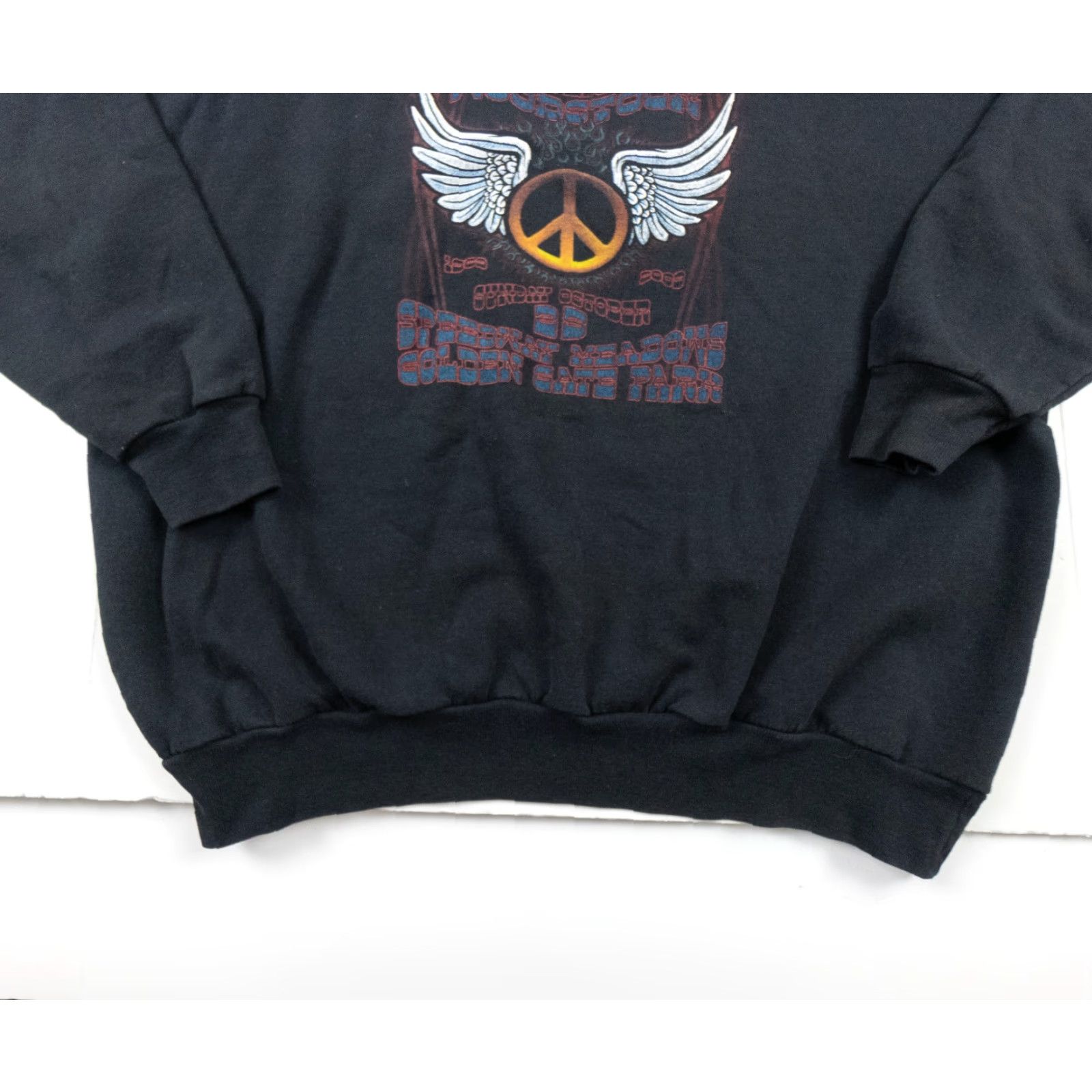 Hanes VINTAGE Hanes Sweatshirt Men XL Black Westfest Woodstock Crew Neck Pullover Y2K Music All Seasons Size US XL / EU 56 / 4 - 4 Thumbnail
