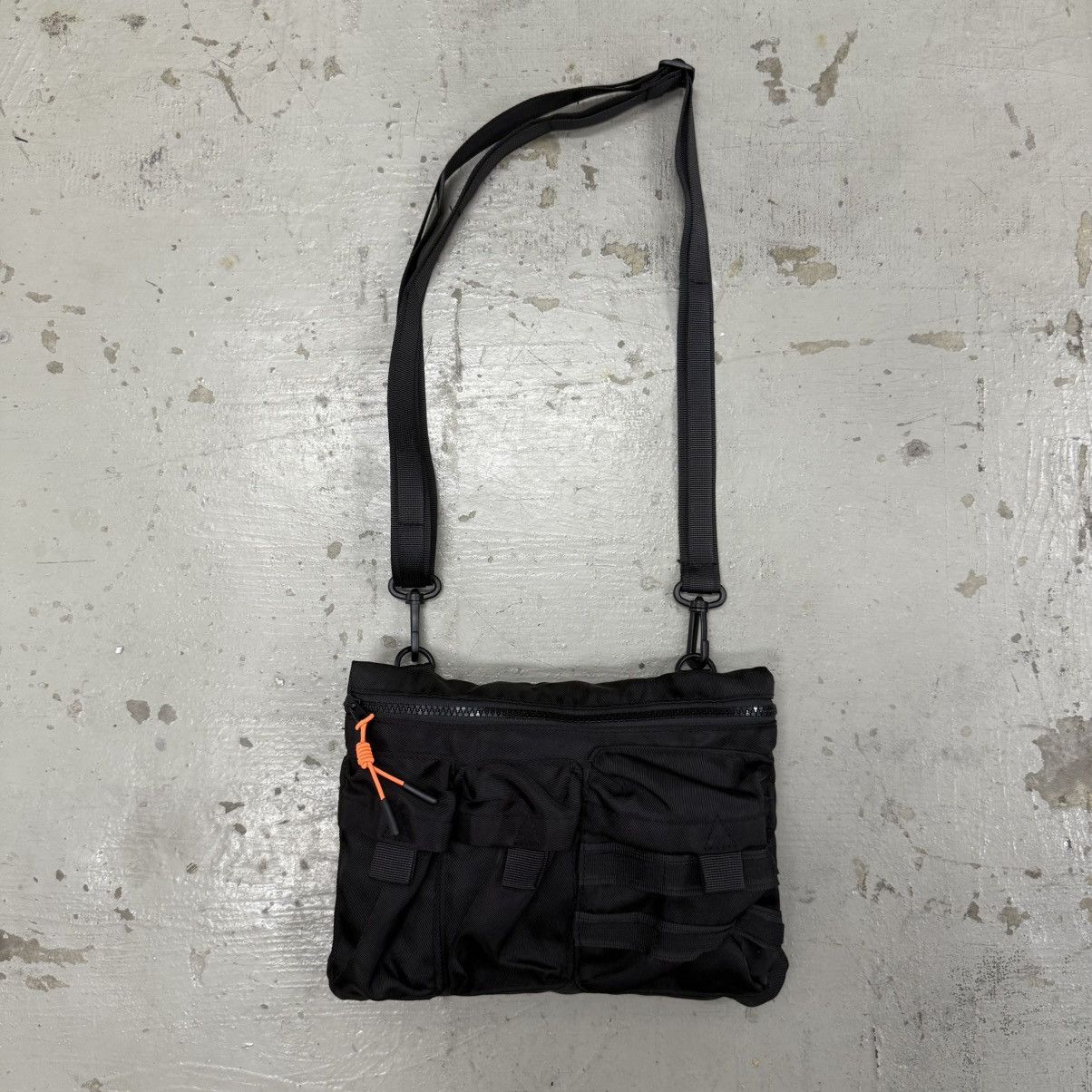 Avant Garde Style Sling Bag Military Porter Look A Like in Black, Men's