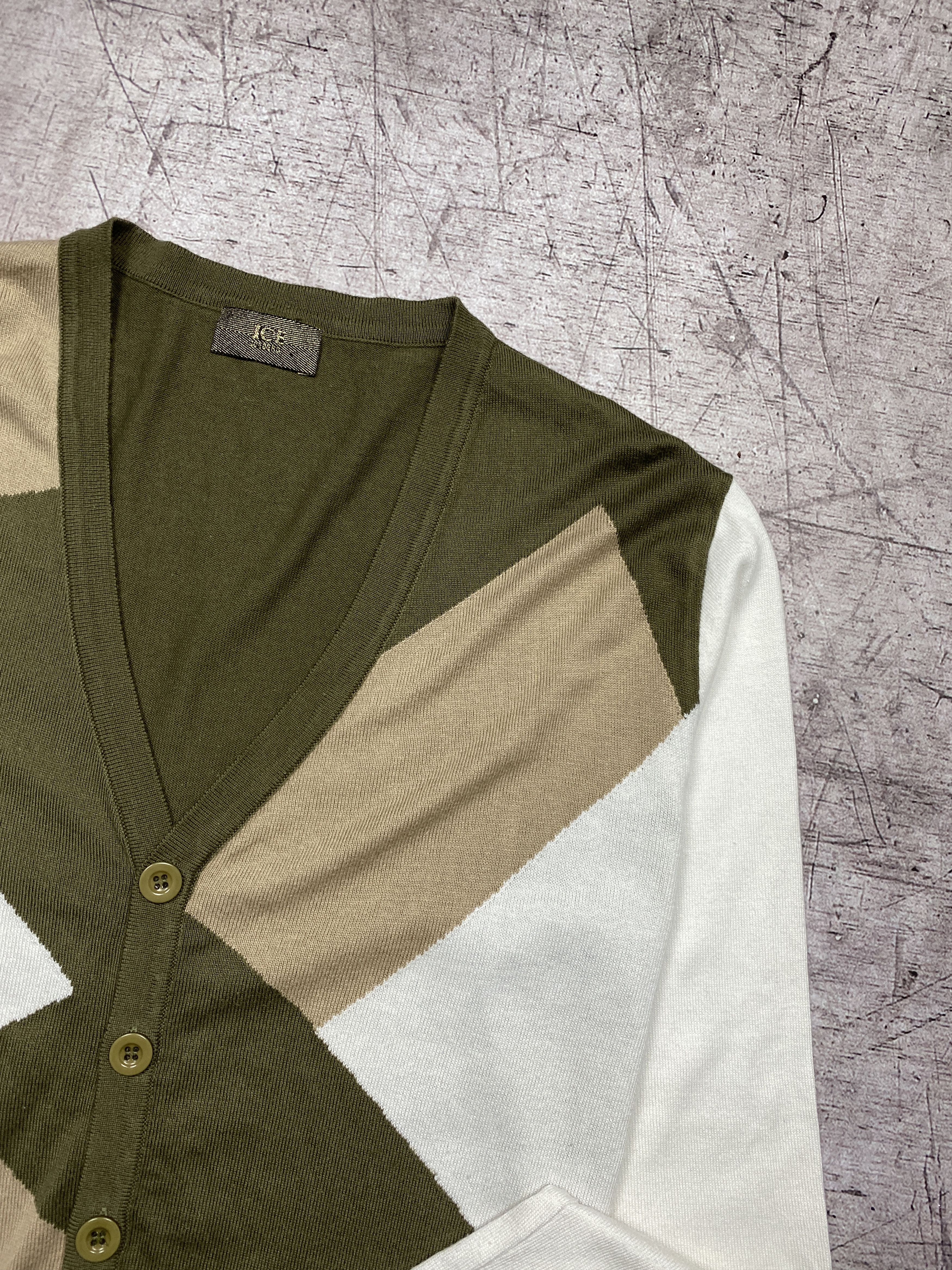 Iceberg × Vintage Iceberg Vintage Mens Knit Cardigan Sweater Size US M / EU 48-50 / 2 - 2 Thumbnail