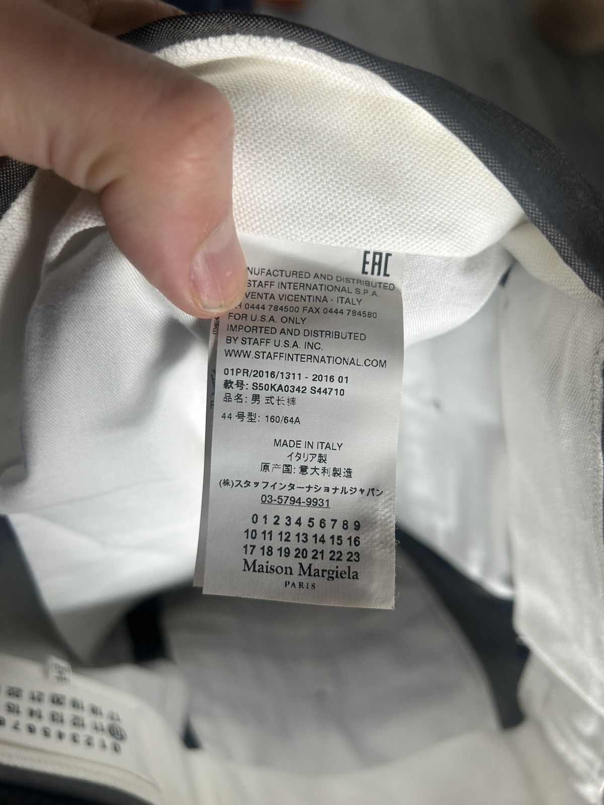 Maison Margiela Maison Margiela Gray Wool Trousers Size US 28 / EU 44 - 10 Thumbnail