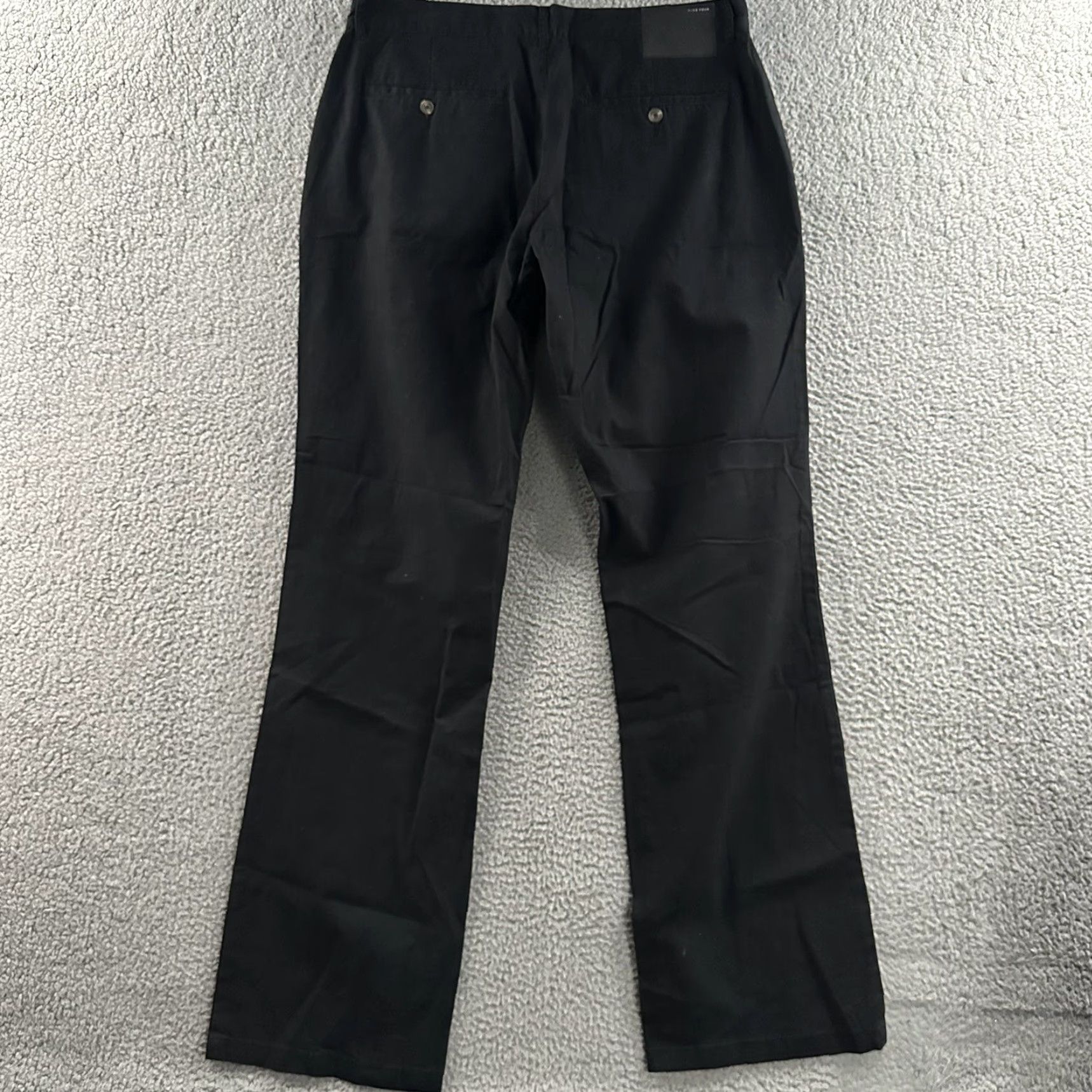 Vintage Five Four Mens Pants Black Size 34 Chino Relaxed Giovane Stretch Cotton Blend Slit? Size US 34 / EU 50 - 6 Thumbnail