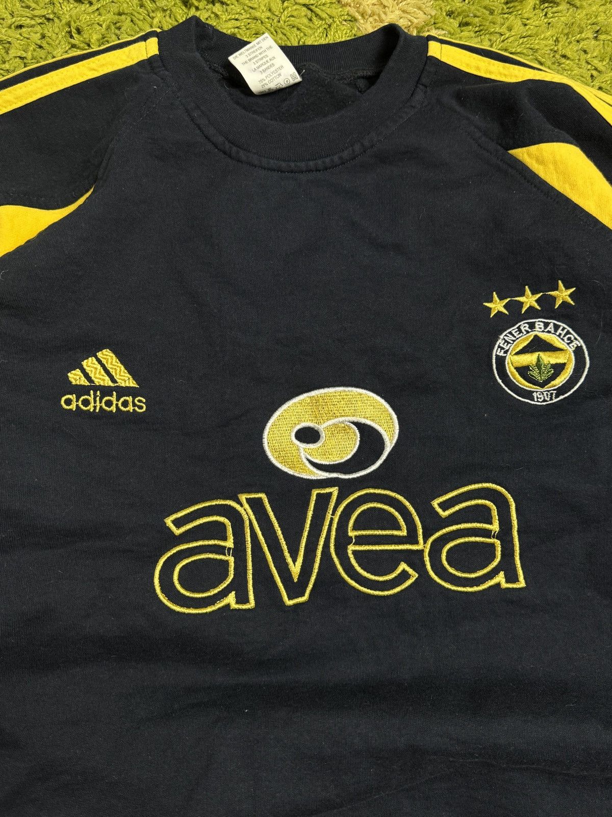 Adidas × Japanese Brand × Vintage Vintage Rare Adidas Fenerbahce Sweatshirt Size US L / EU 52-54 / 3 - 3 Thumbnail