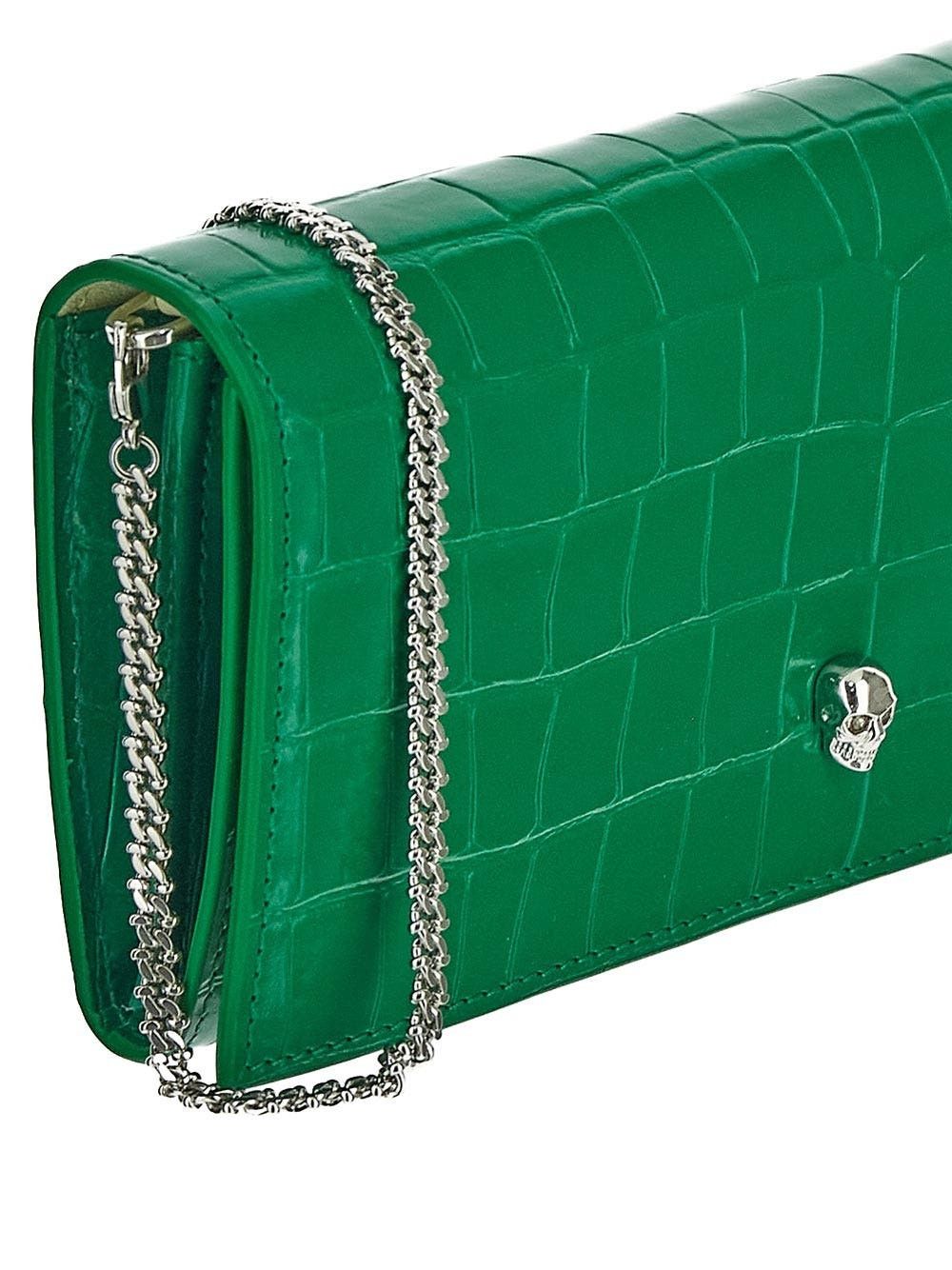 Alexander McQueen o1y0325 Size: OS / Wallet in Green Size ONE SIZE - 4 Thumbnail