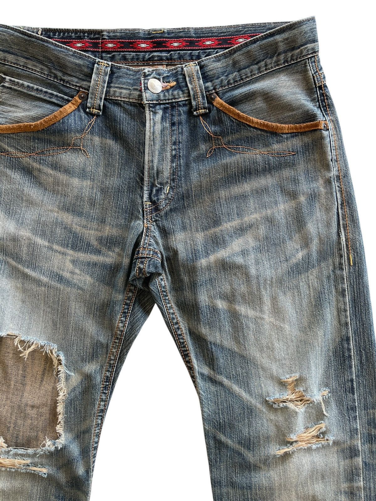 Vintage Vintage Edwin Distressed Denim Size US 33 - 6 Thumbnail