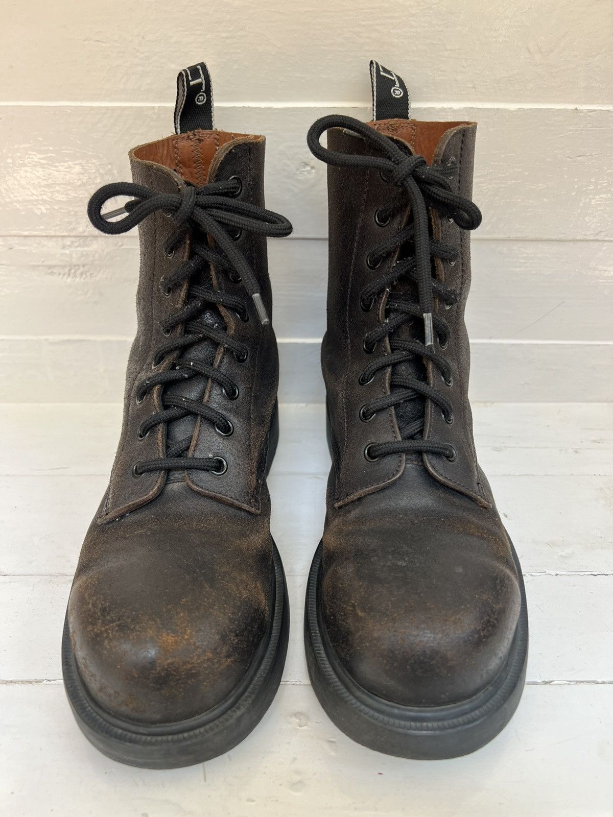 Other Cult lace-up biker boots with steel toe Size US 5.5 / EU 38 - 5 Thumbnail