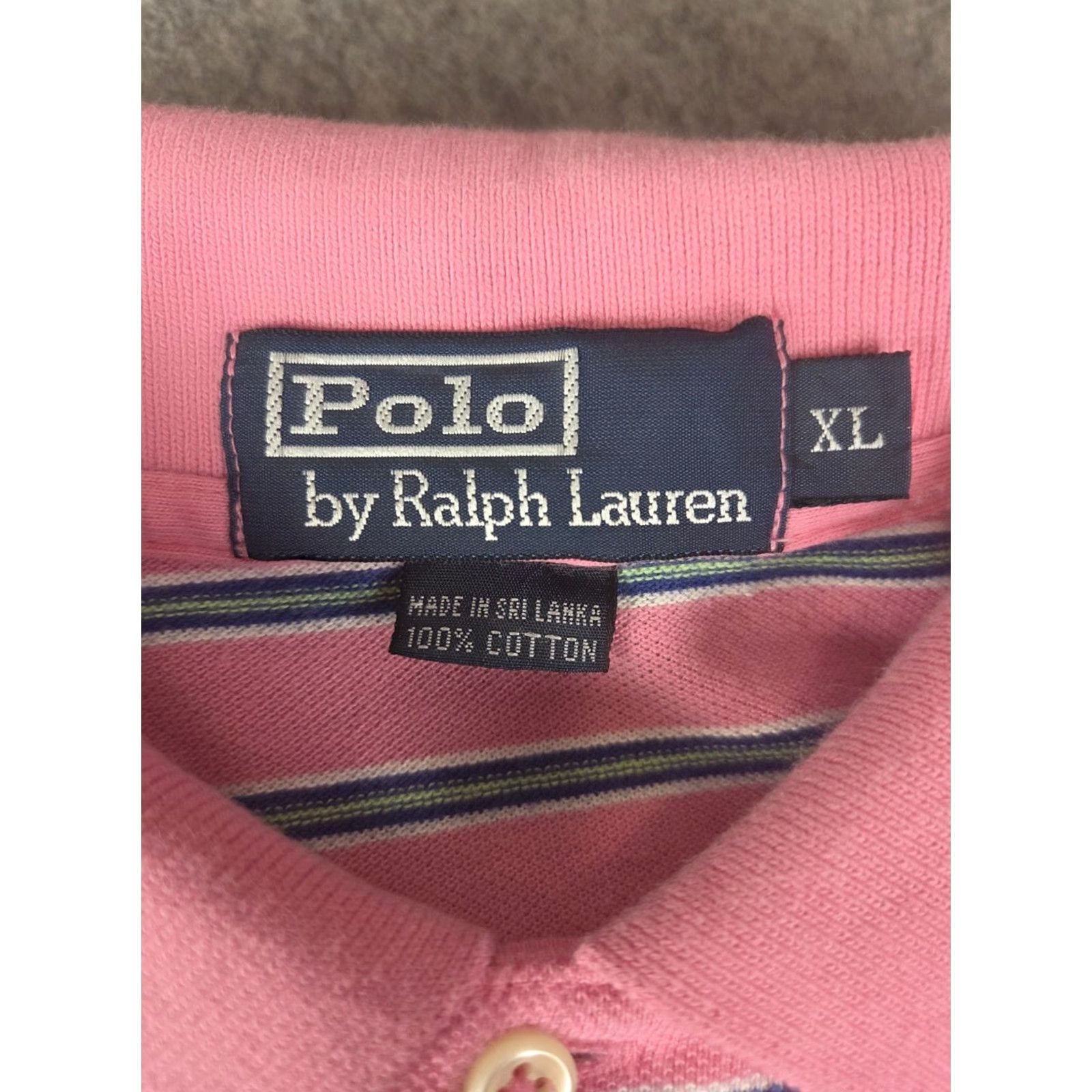 Ralph Lauren VINTAGE Polo Ralph Lauren Shirt Mens XL Pink Striped Pony Golf Casual Preppy Size US XL / EU 56 / 4 - 4 Thumbnail