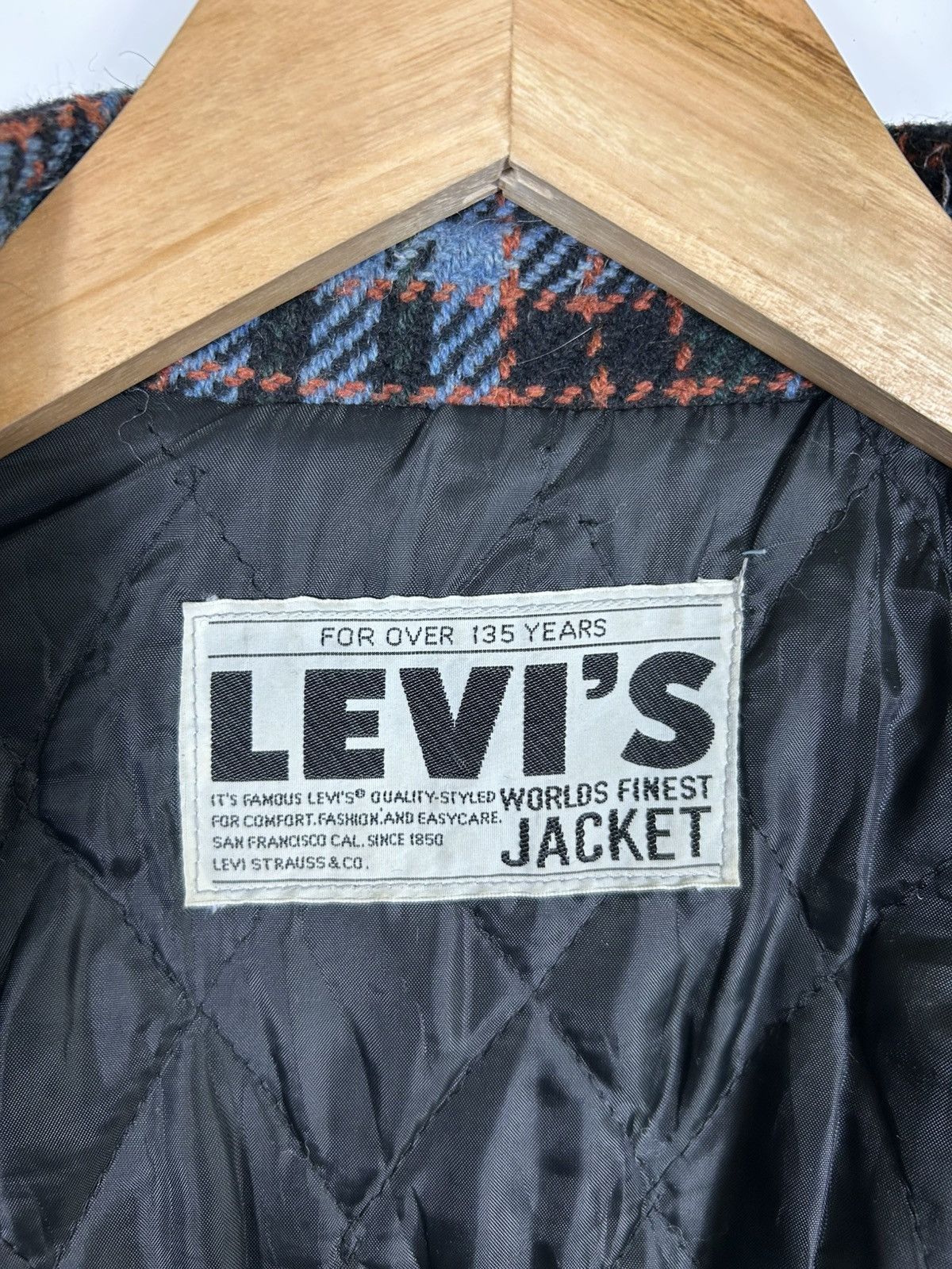 Levi's Vintage Clothing ⚡️Vintage Levi’s Tweed Zipper Bomber Jacket Size US M / EU 48-50 / 2 - 9 Thumbnail
